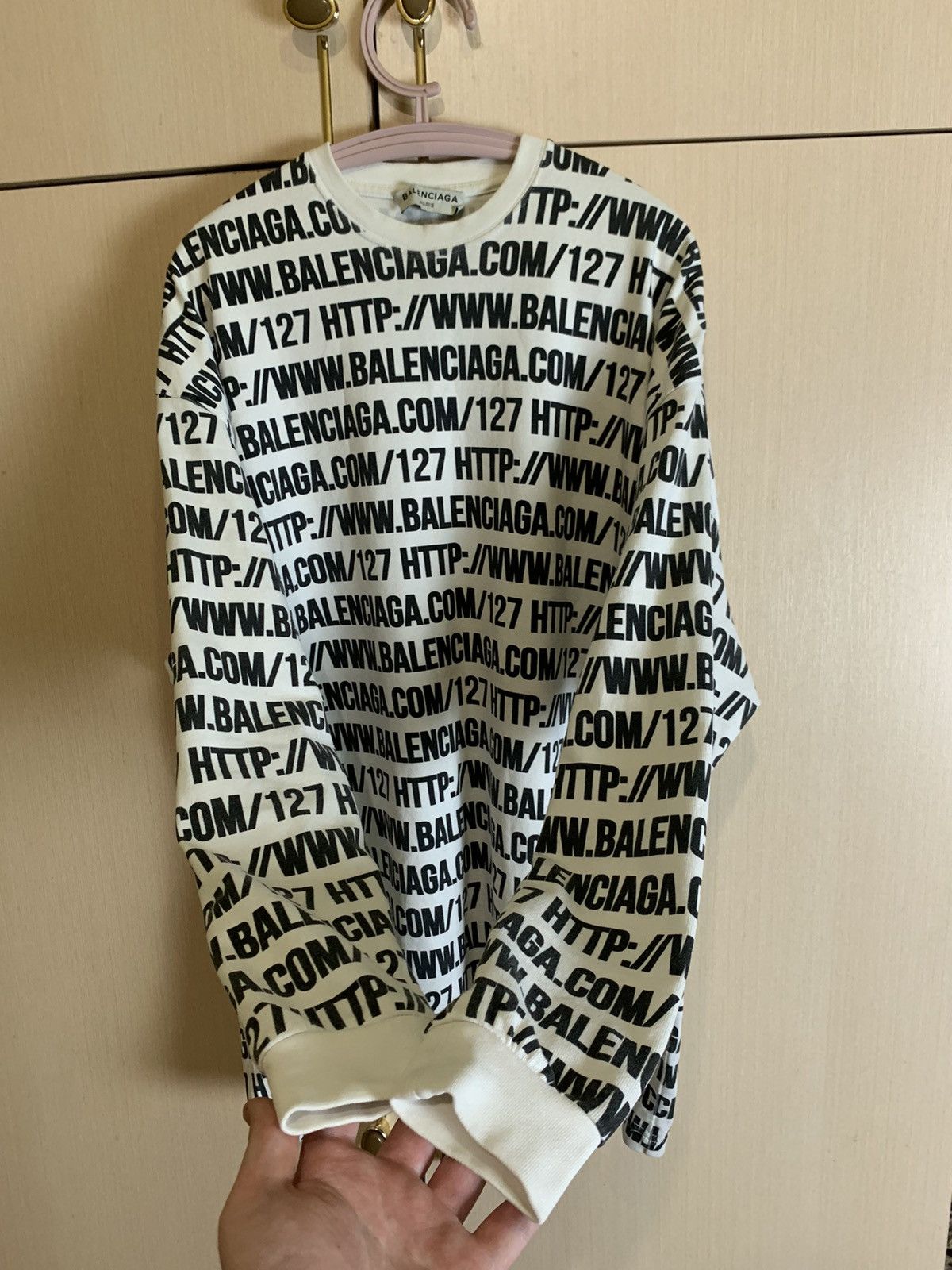 Balenciaga Balenciaga Monogram Logo RARE Sweatshirt Size US M / EU 48-50 / 2 - 7 Thumbnail