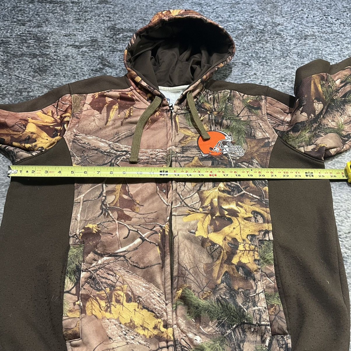 NFL Cleveland Browns Realtree NFL Camo Zip Up Hoodie Large Size US L / EU 52-54 / 3 - 8 Thumbnail