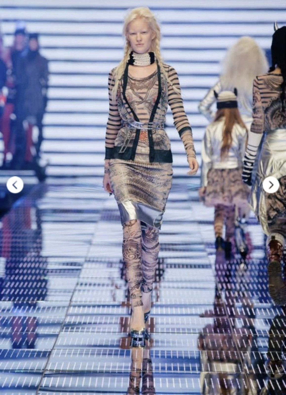 Designer × Jean Paul Gaultier Jean Paul Gaultier Lindex meah runway cardigan longsleeve Size S / US 4 / IT 40 - 4 Thumbnail