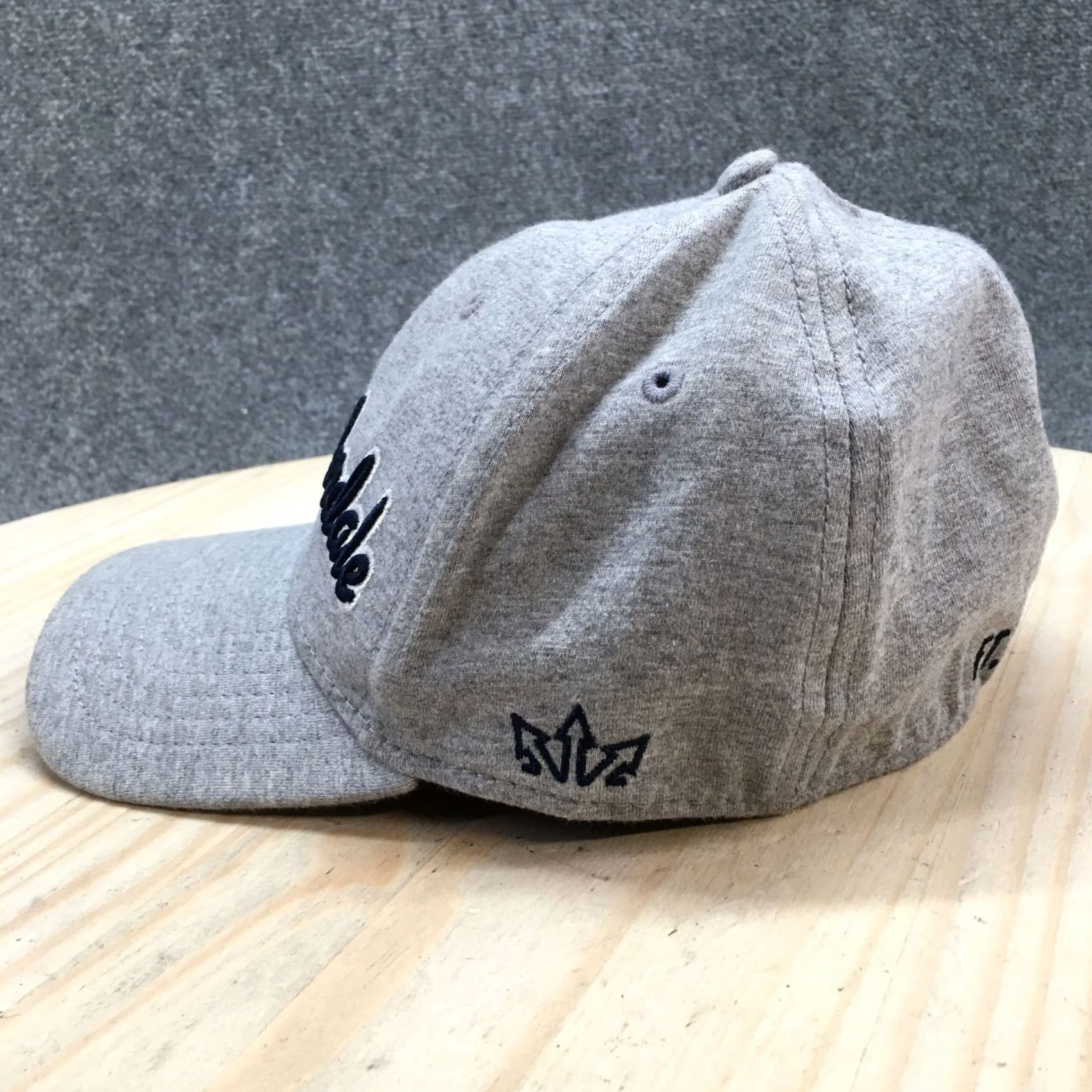 Vintage Mens Gray One Size E-Flex Curved Brim Baseball Cap Hat Fort Lauderdale Size ONE SIZE - 4 Thumbnail