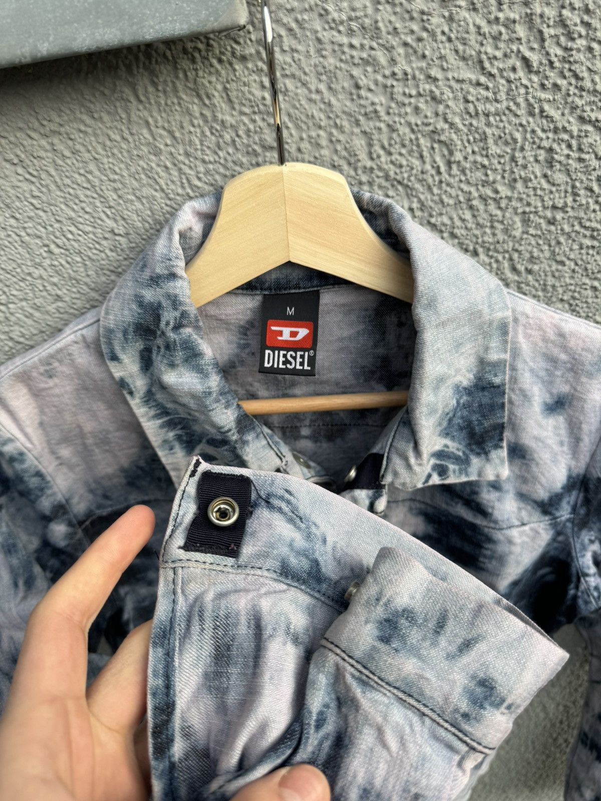 Diesel × Japanese Brand Diesel Denim Tie Dye Jacket Mod.Sobea Size M / US 6-8 / IT 42-44 - 7 Thumbnail