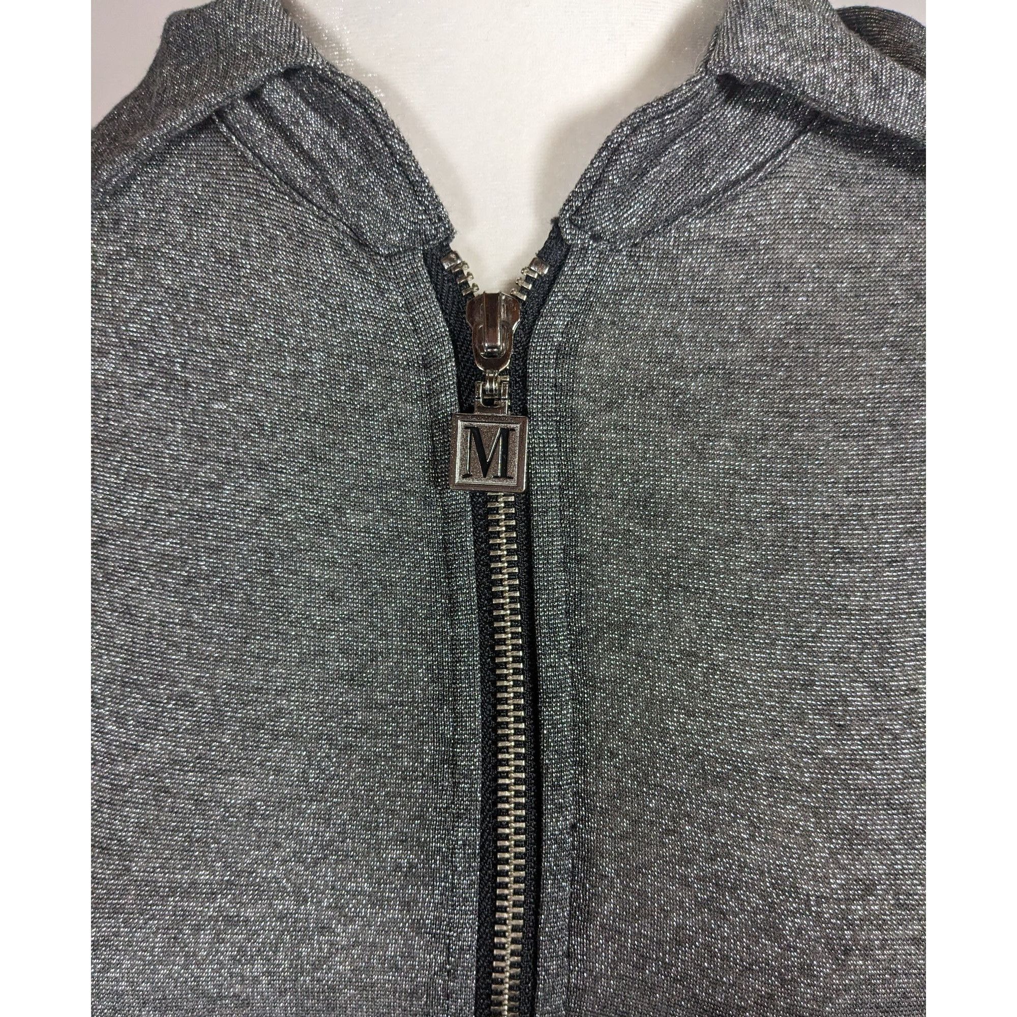 Other Motherputter Metallic Black And Silver Mesh Sleeve Golf Shir Size S / US 4 / IT 40 - 4 Thumbnail