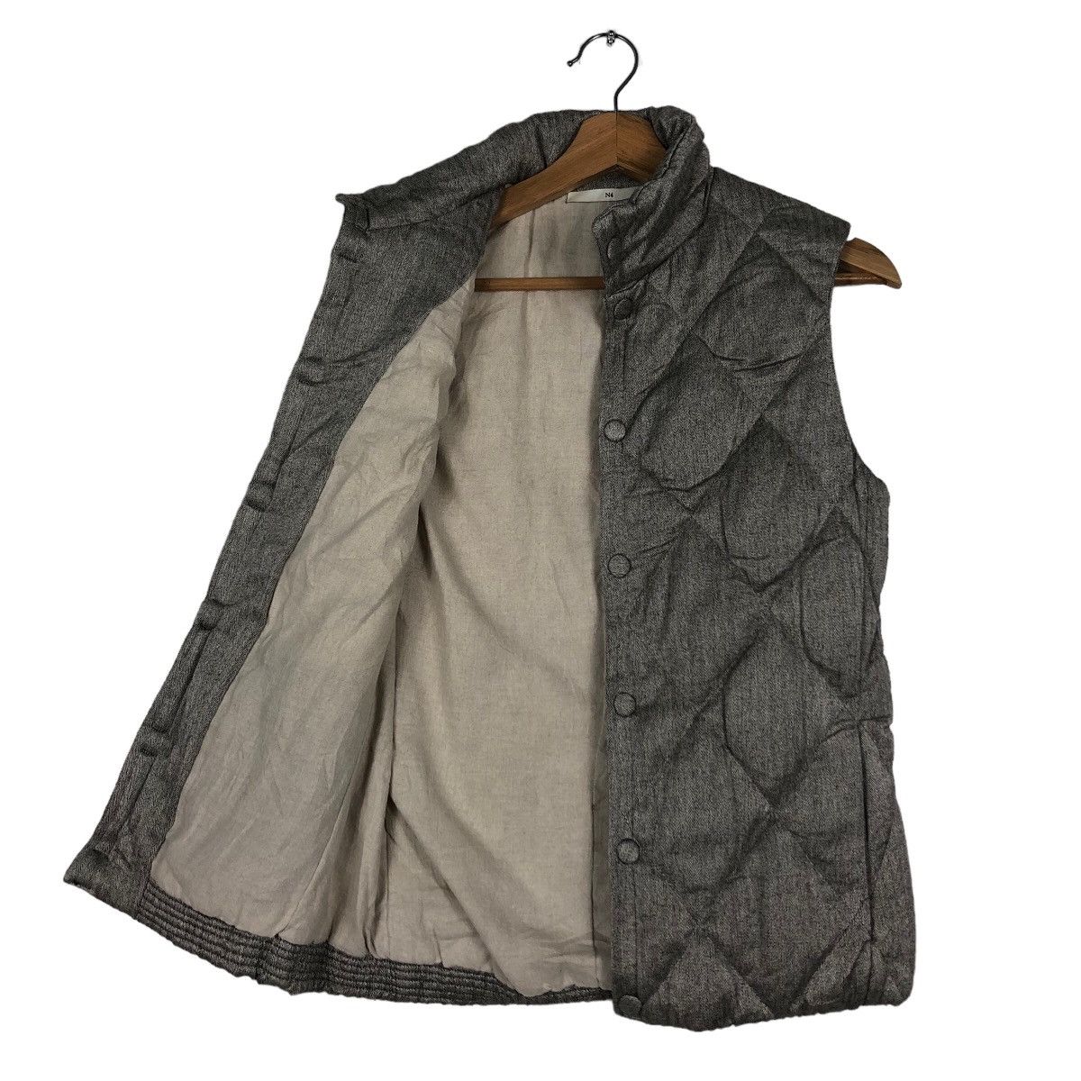 Japanese Brand 🔥Rare Vest Tank Top Quilted N4 Made in Japan Size US M / EU 48-50 / 2 - 8 Thumbnail