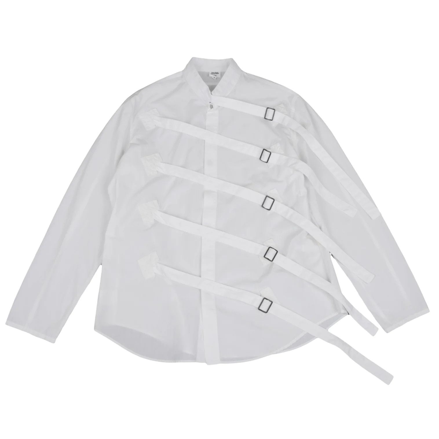 Jean Paul Gaultier Belt Design Shirt in White, Size 48 Size US M / EU 48-50 / 2 - 1 Thumbnail
