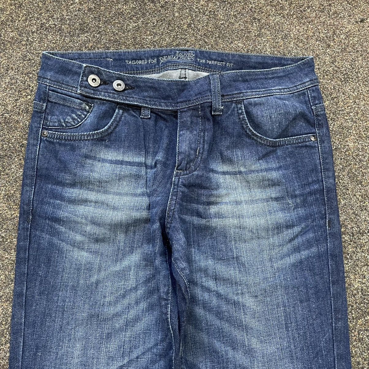 Vintage Y2K Baggy Bootcut Distressed Faded Jeans Skater Streetwear Size 34" / US 12 / IT 48 - 4 Thumbnail