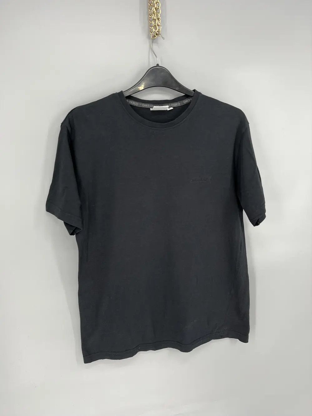 Carlo Colucci Vintage Rare Logo Carlo Colucci Black Relaxed T-Shir Size US XL / EU 56 / 4 - 2 Thumbnail