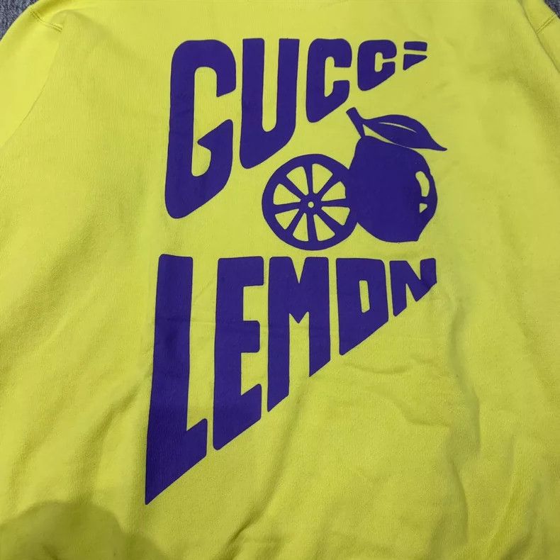 Gucci Gucci Yellow lemon print long-sleeved sweatshirt 2505-Nexta Size US XS / EU 42 / 0 - 5 Thumbnail