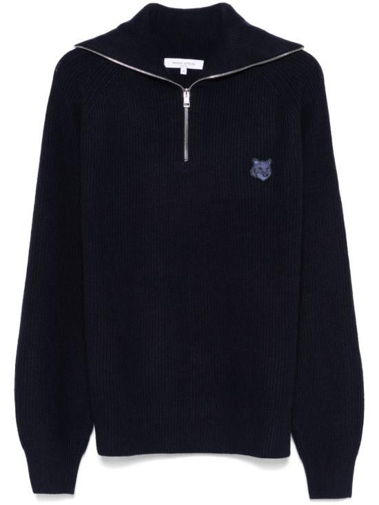 Maison Kitsune MAISON KITSUNE Men Sweater LM00807KT1093 P476 Blue Size US L / EU 52-54 / 3 - 1 Thumbnail