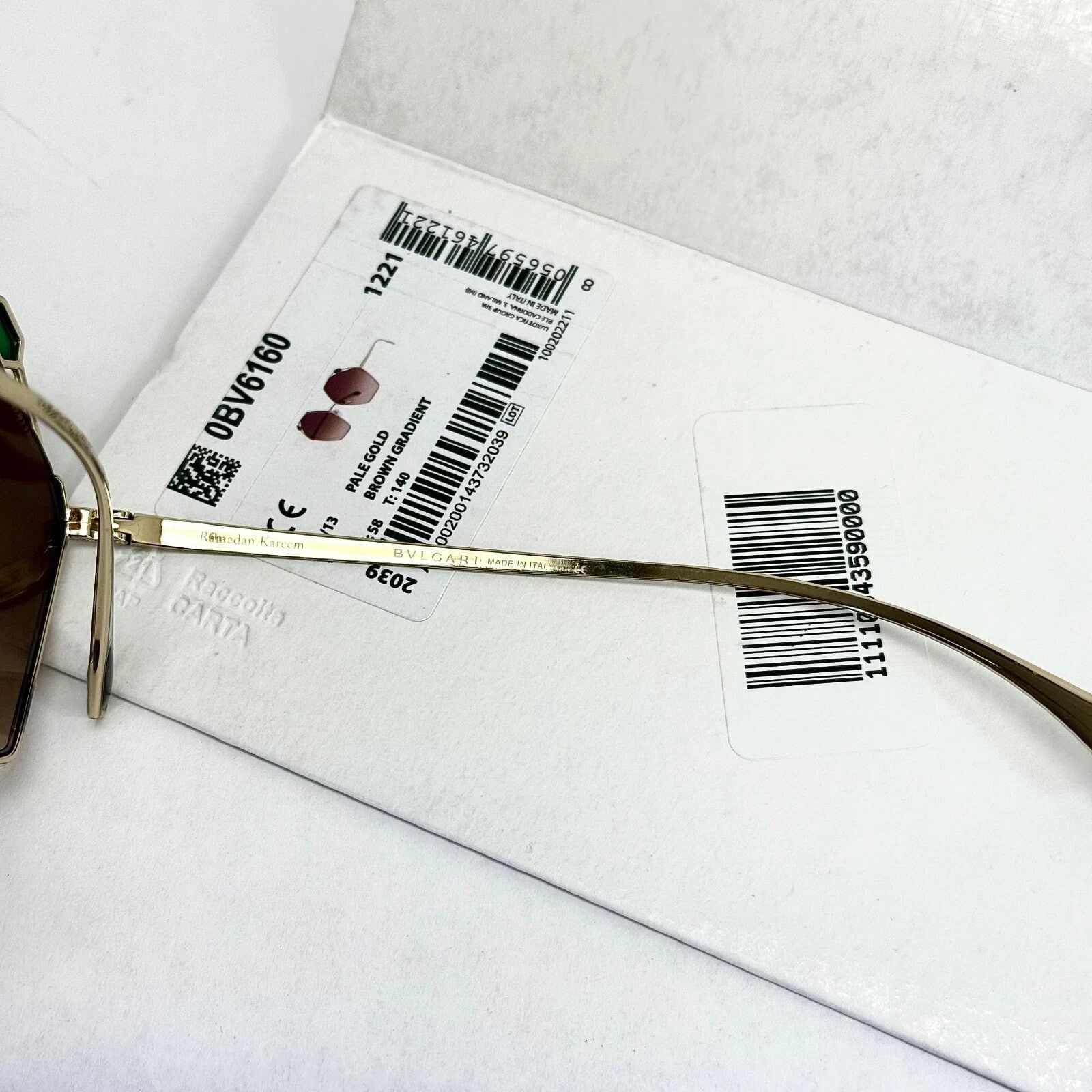 Bvlgari BVLGARI SERPENTEYES Ramadan Kareem BV6160 Sunglasses 6160 Size ONE SIZE - 10 Thumbnail