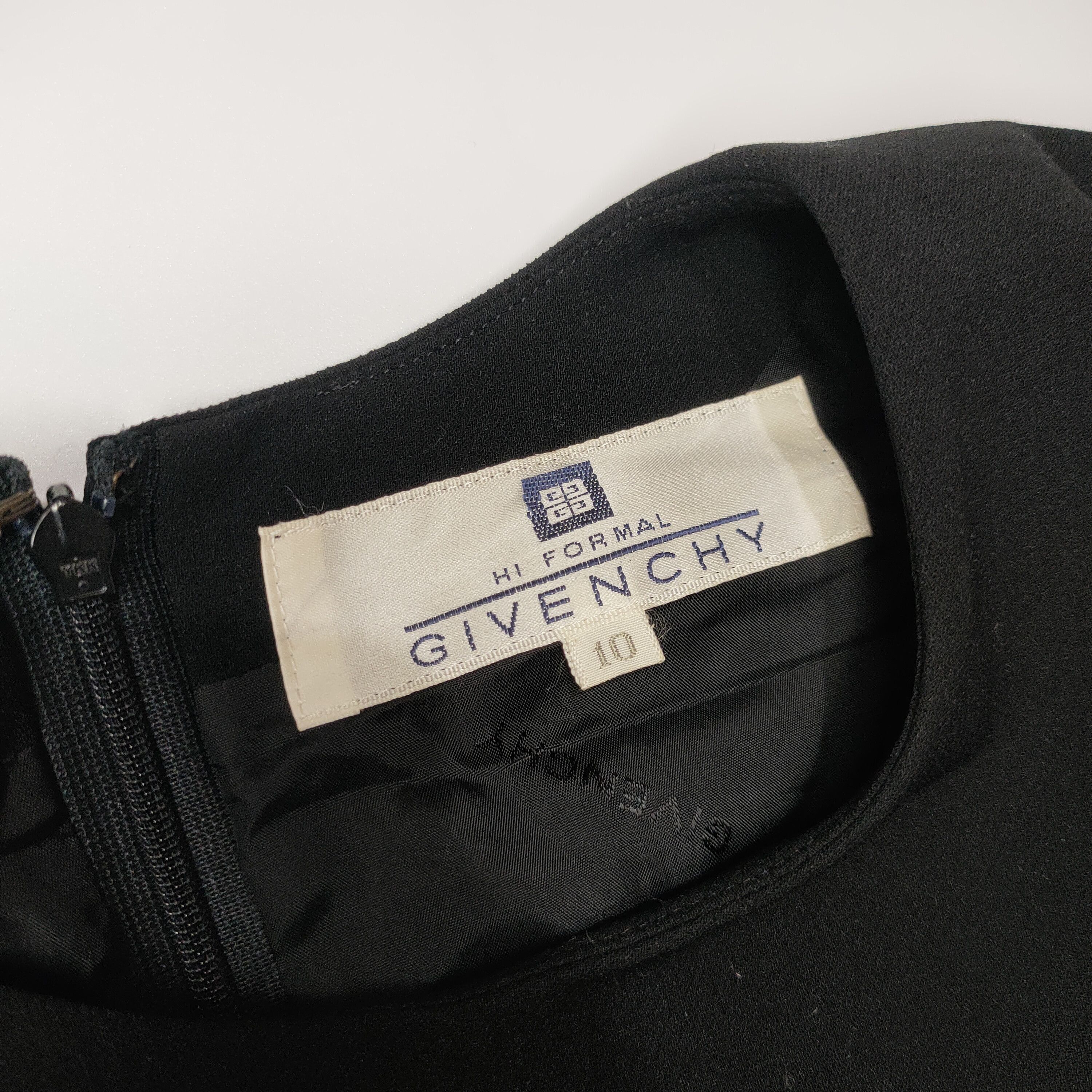 Givenchy Givenchy Black Midi Dress Size L / US 10 / IT 46 - 6 Thumbnail