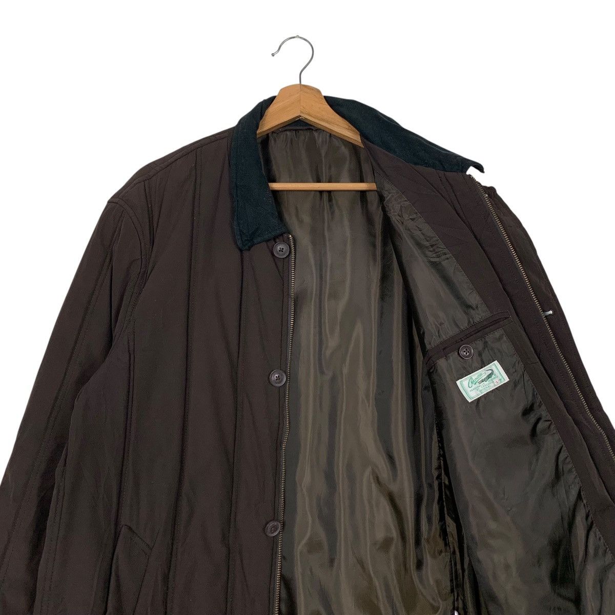 Japanese Brand CROCODILE Stripe Lightweight Work Casual Jacket #2370-C106 Size US L / EU 52-54 / 3 - 8 Thumbnail