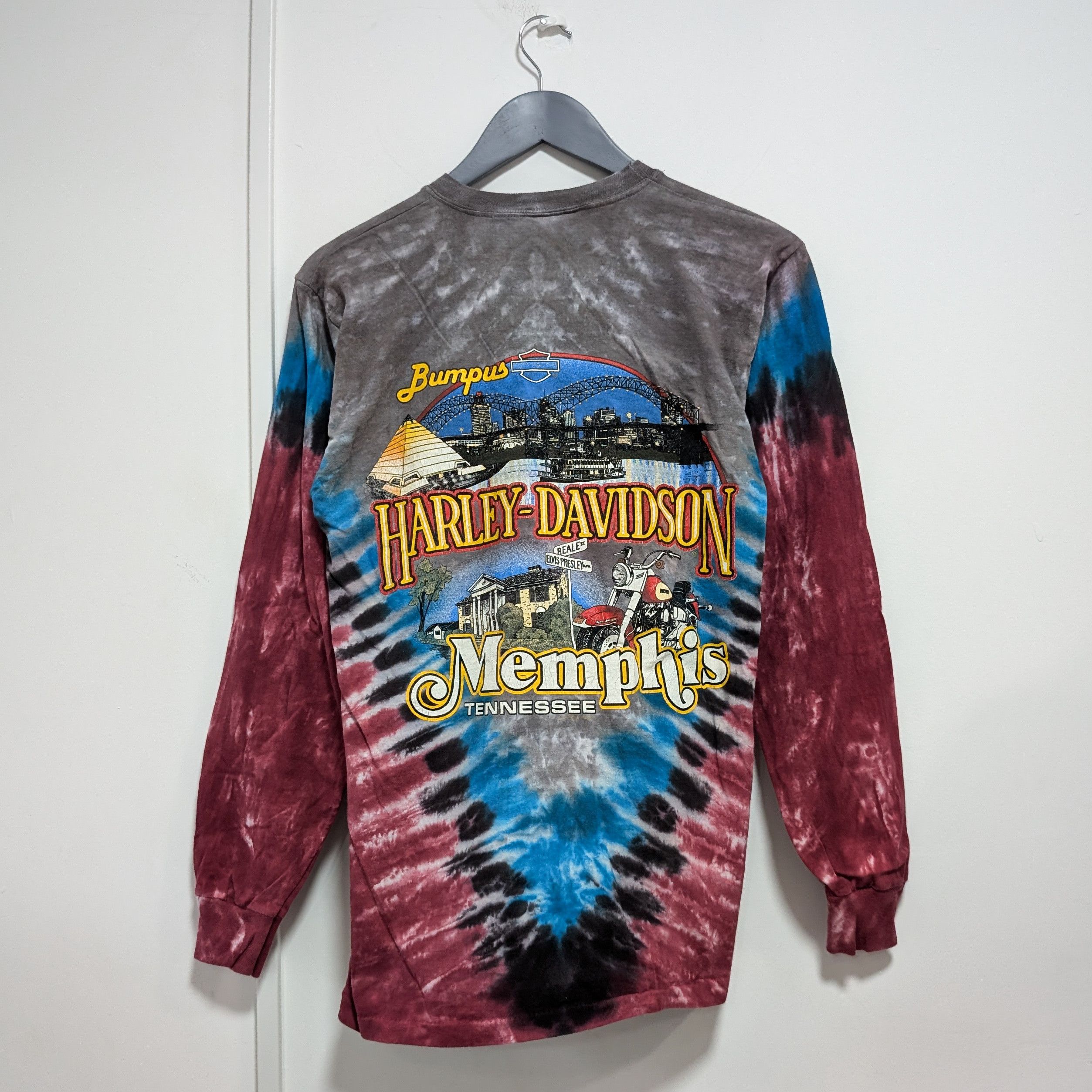 Harley Davidson × Vintage Vintage Harley Davidson Single Stitch Long Sleeve Size US M / EU 48-50 / 2 - 3 Thumbnail