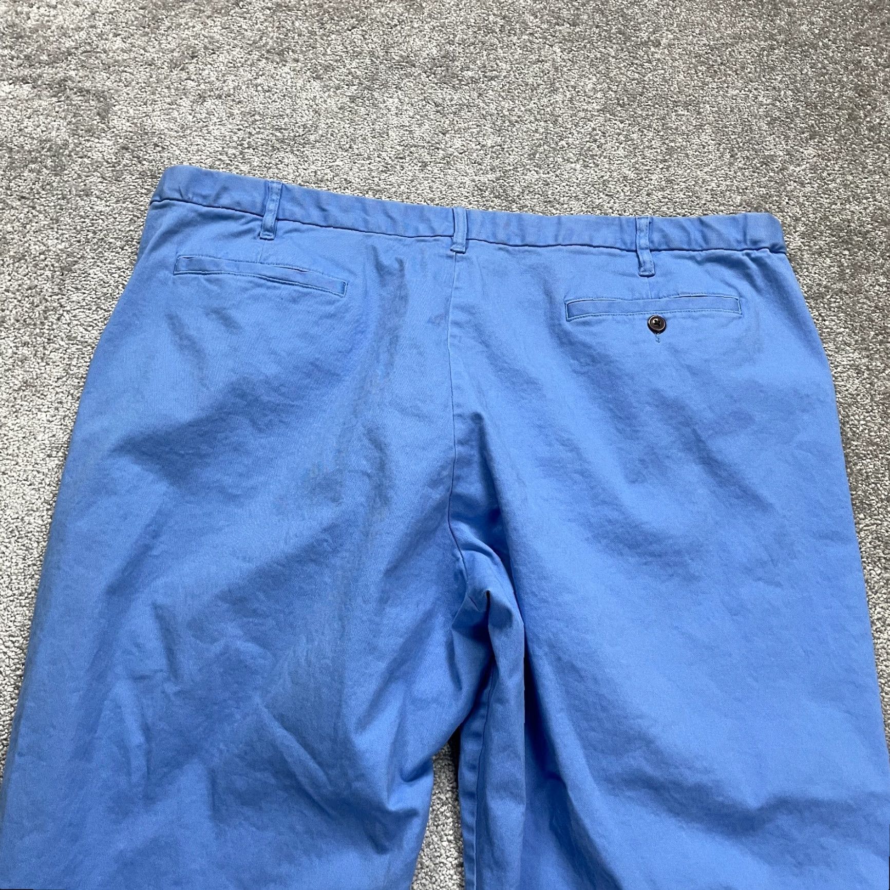 Lands' End Lands' End Chino Pants Mens 46 Blue Capri Straight 46x25 Regular Blue Size US 30 / EU 46 - 3 Thumbnail