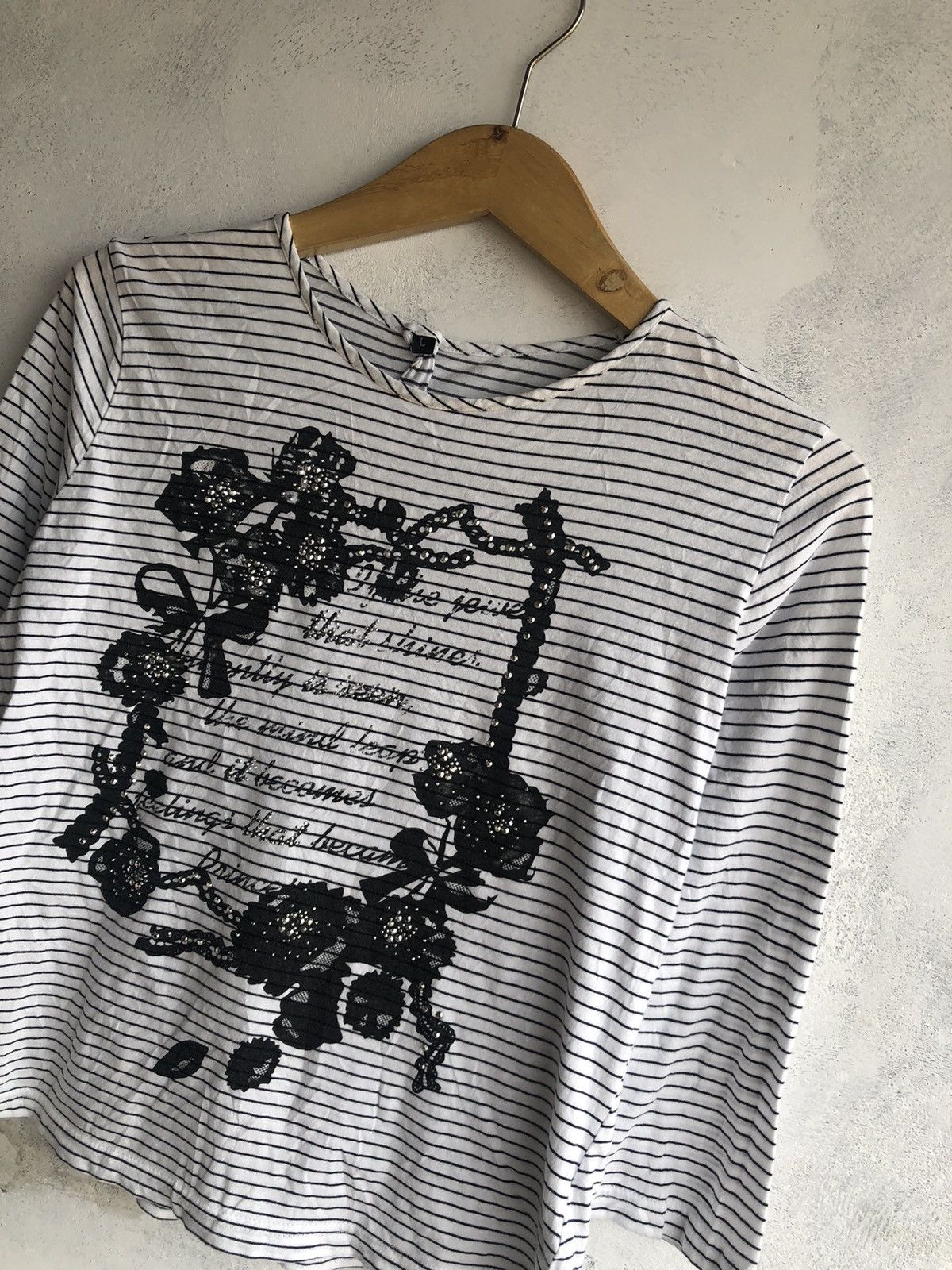 If Six Was Nine Japanese Poem Rose Long Sleeve Size US L / EU 52-54 / 3 - 2 Thumbnail