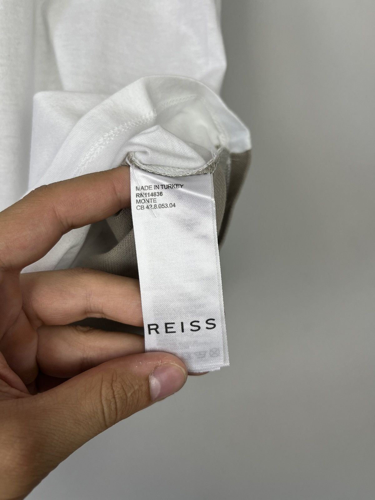Reiss Reiss Monte Luxury Tee Shirt Size US M / EU 48-50 / 2 - 7 Thumbnail