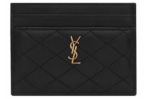 Saint Laurent Paris o1tp1o0125 Card Holder in Black Size ONE SIZE - 1 Thumbnail