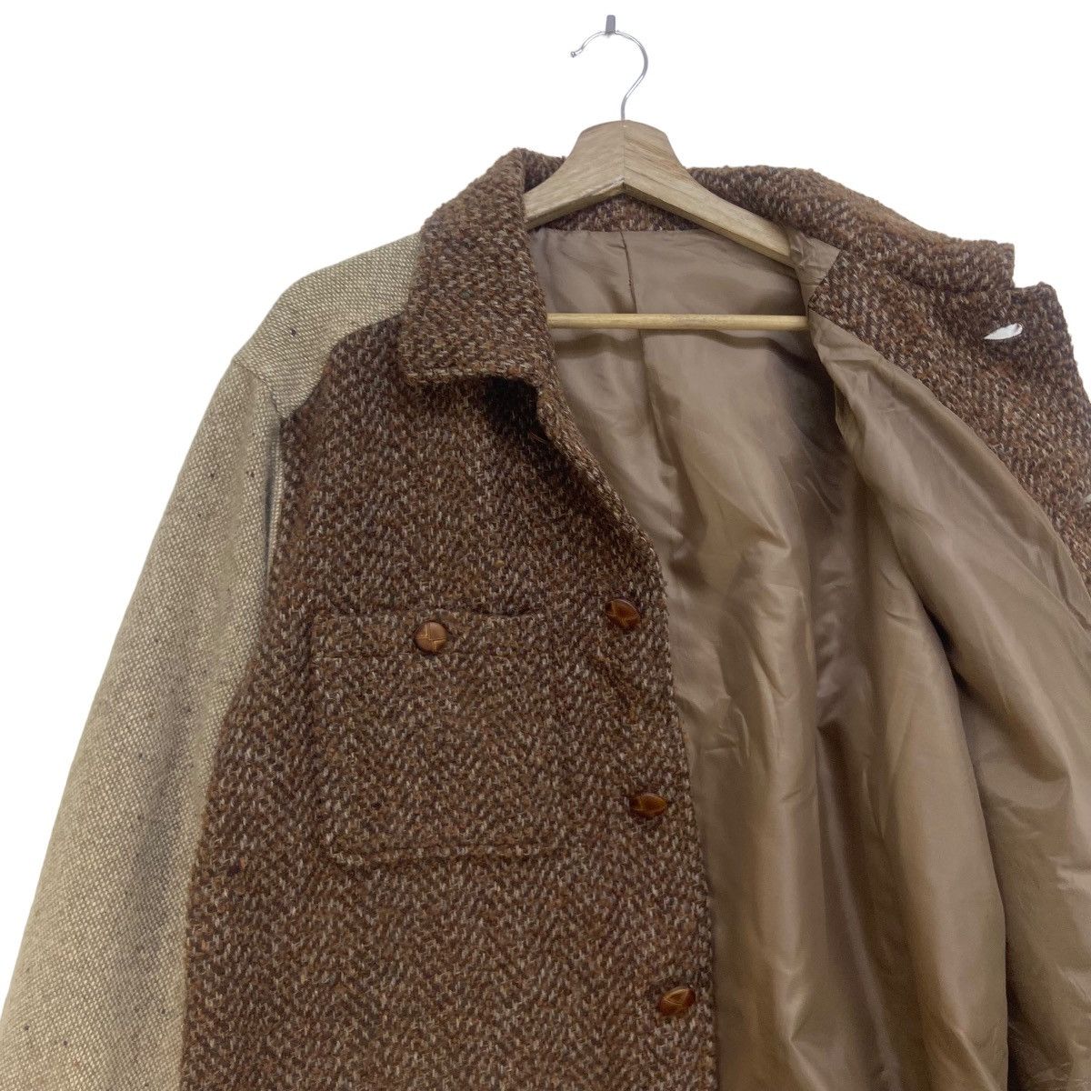 Japanese Brand × Vintage Vintage Japanese Brand Patchwork Rework Wool Jacket Size US S / EU 44-46 / 1 - 23 Thumbnail