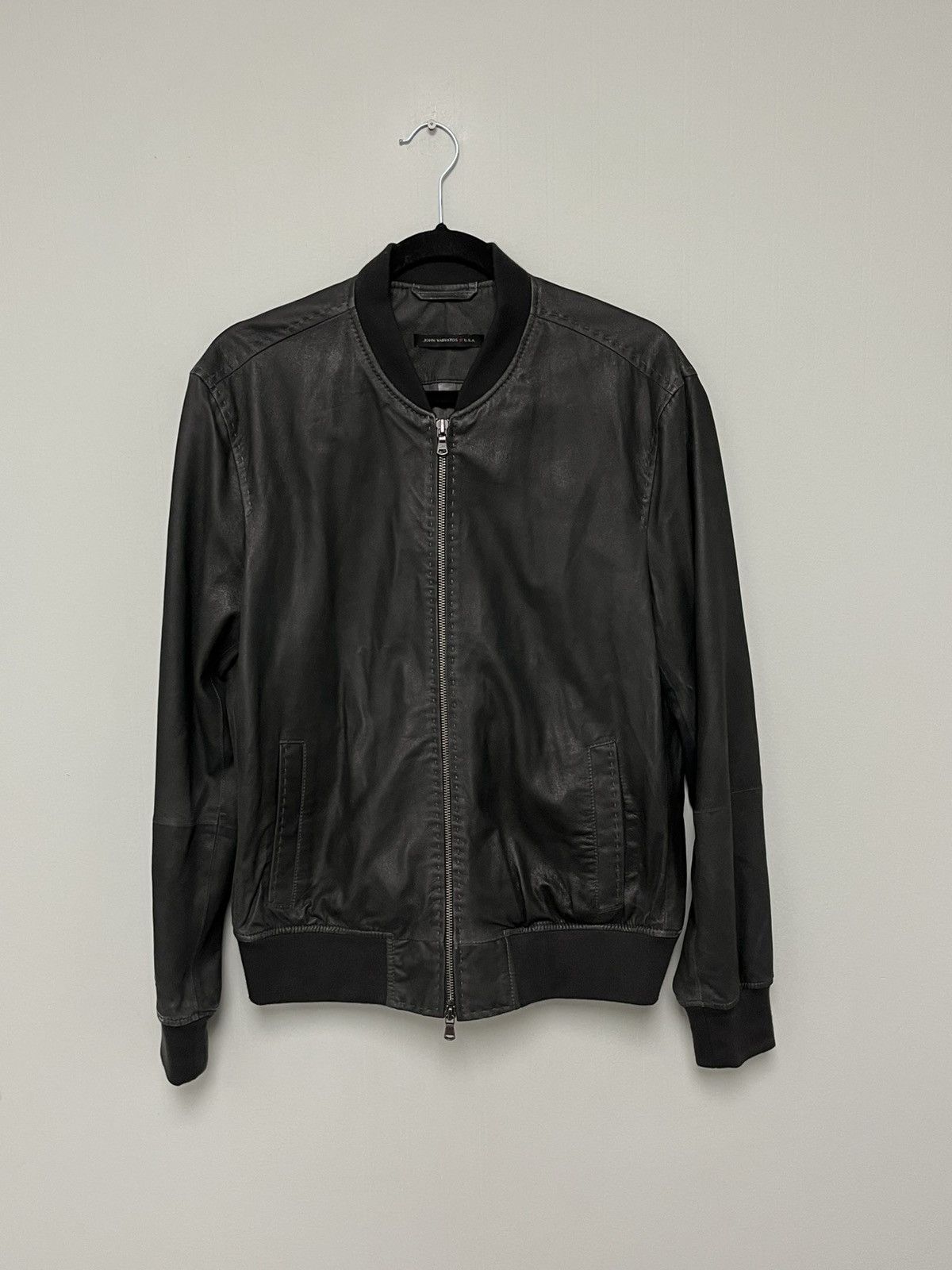 John Varvatos Goat Suede Bomber Jacket. Size medium Size US M / EU 48-50 / 2 - 4 Thumbnail