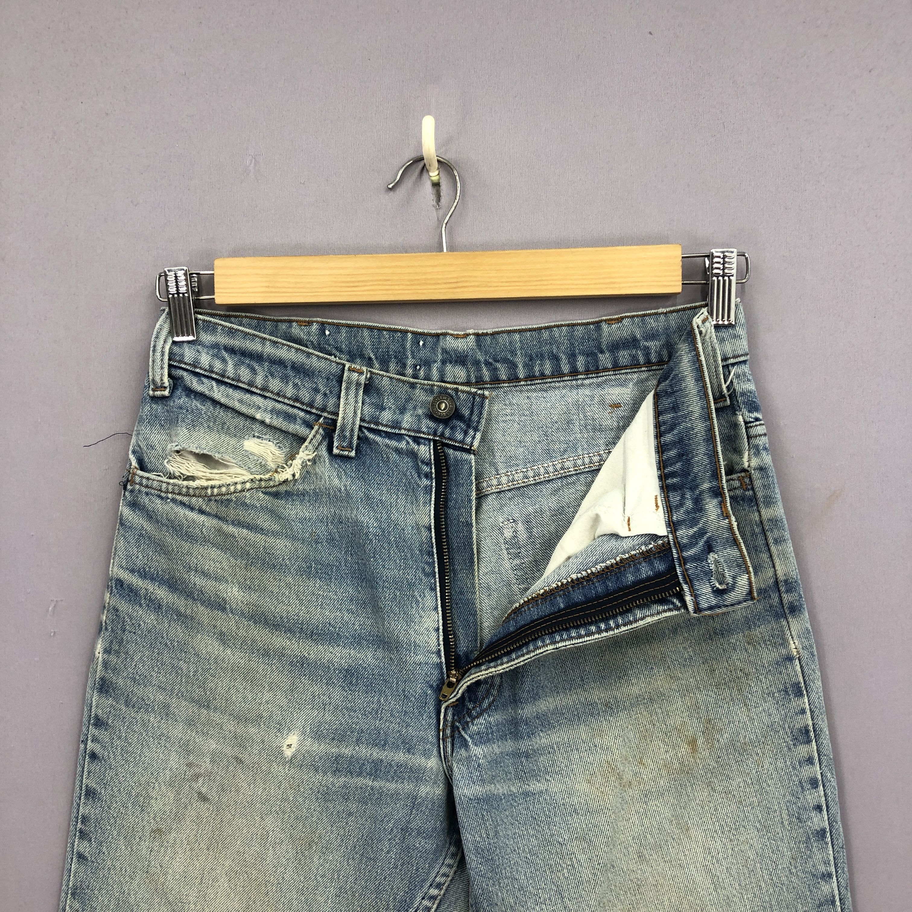 Levi's Vintage Levis Flare Orange Tab Jeans Dirty Levis Faded Denim Size US 30 / EU 46 - 6 Thumbnail