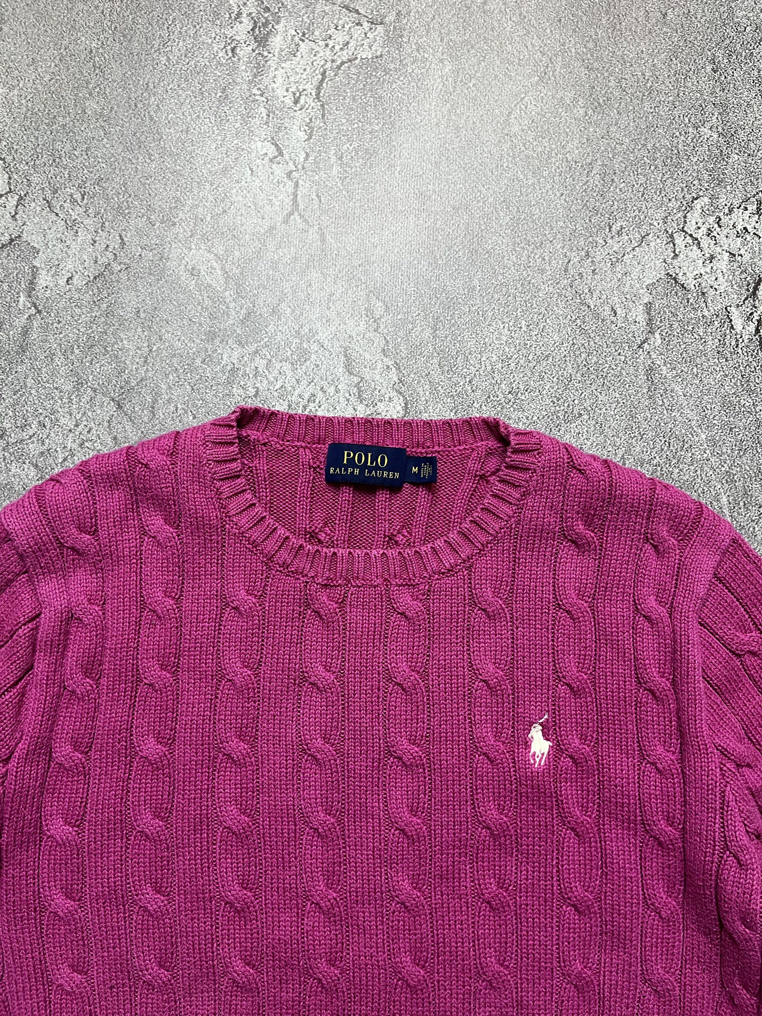 Polo Ralph Lauren Vintage Sweaters Ralph Lauren Cable Knitt Big Pony M Size M / US 6-8 / IT 42-44 - 4 Thumbnail