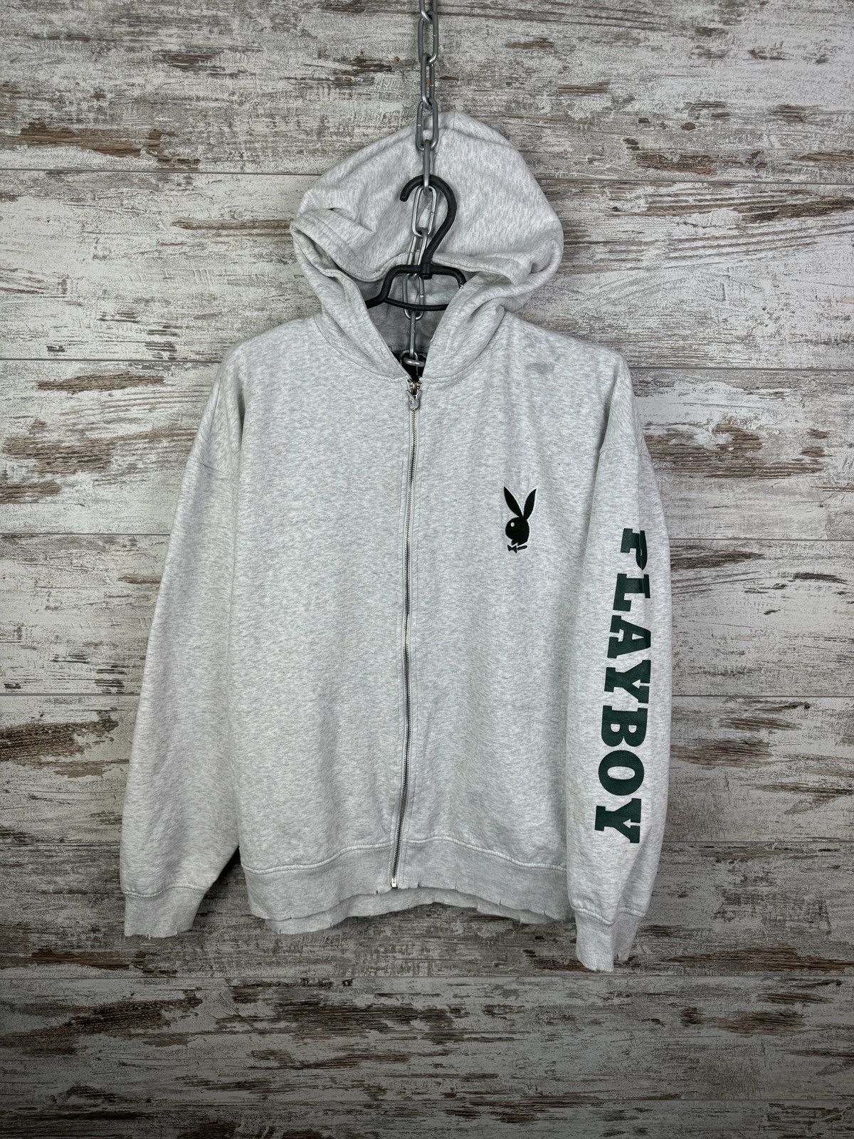 Japanese Brand Mens Vintage Playboy zip hoodie big logo jacket sweatshirt Size US S / EU 44-46 / 1 - 2 Thumbnail