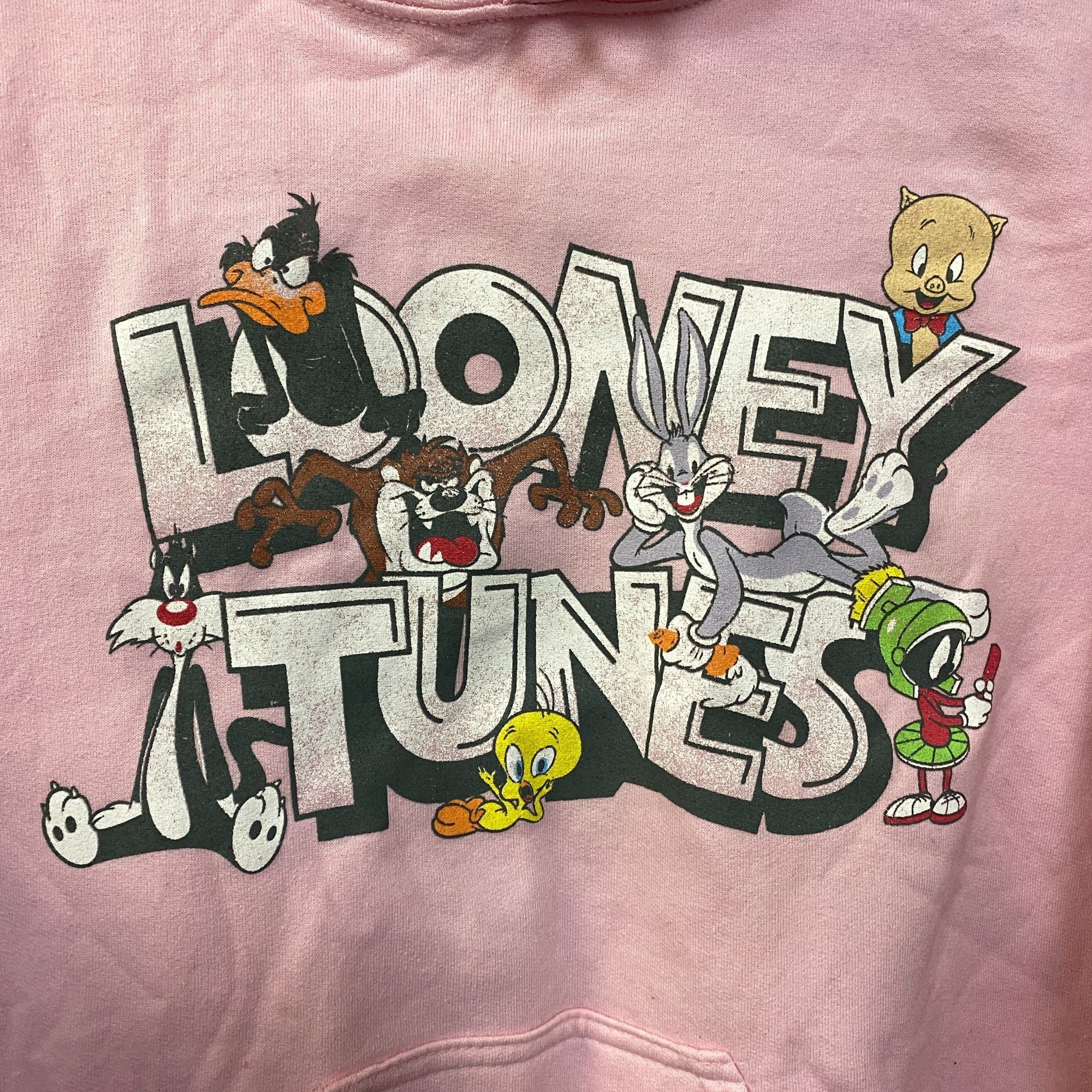 Warner Bros Looney Tunes That's All Folks Classic Cartoons Graphic Hoodi Size US S / EU 44-46 / 1 - 2 Thumbnail