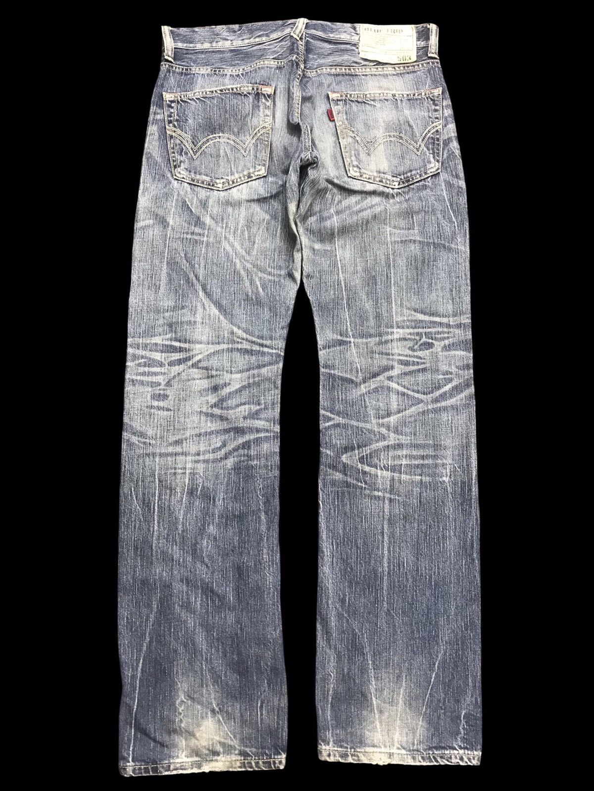 Edwin 💥DENIM ART💥ARCHIVAL EDWIN 503 SICK FADES DENIM F308 Size US 34 / EU 50 - 2 Thumbnail