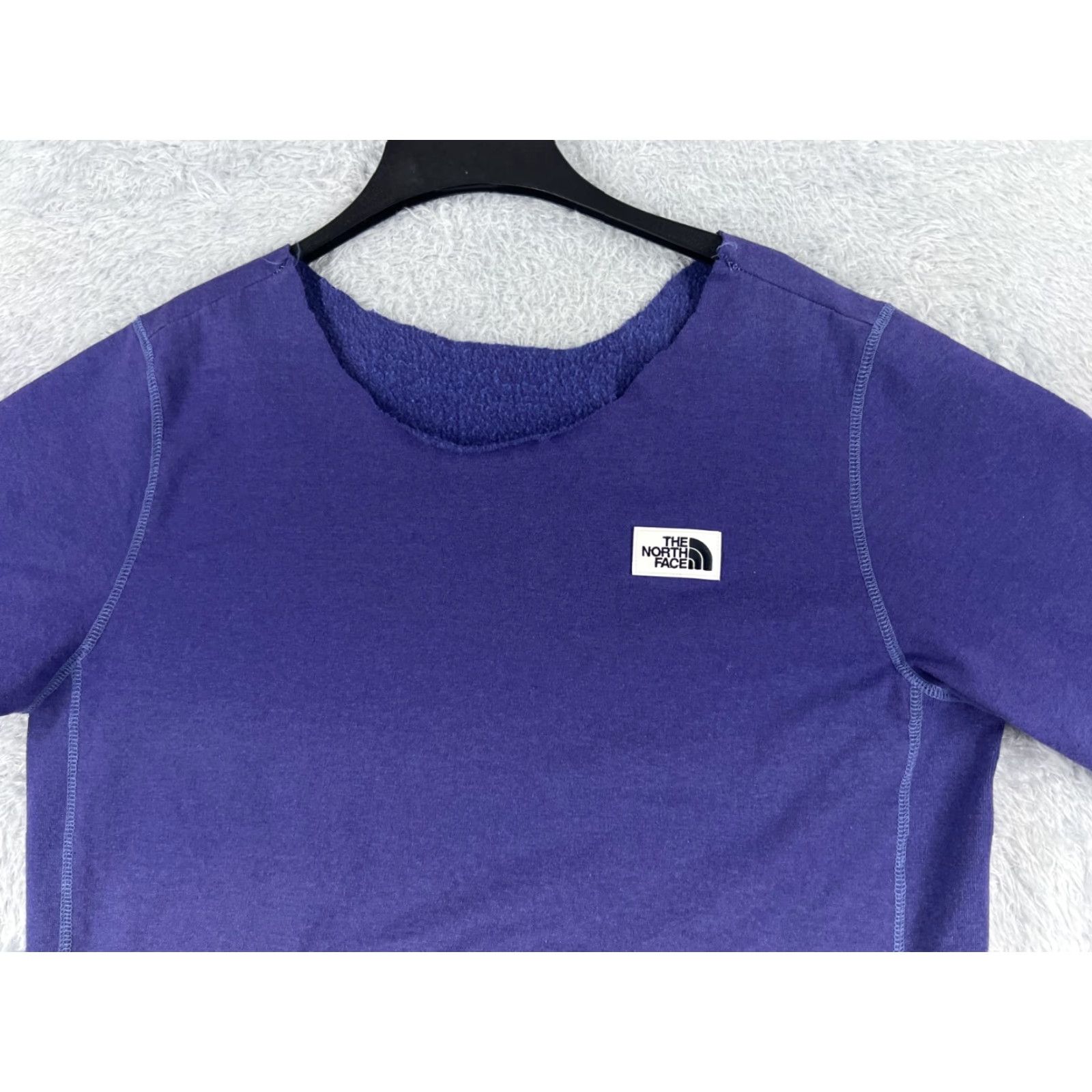 The North Face The North Face Sweater Womens Large Purple Long Sleeve Cotton Blend Jersey READ Size L / US 10 / IT 46 - 4 Thumbnail