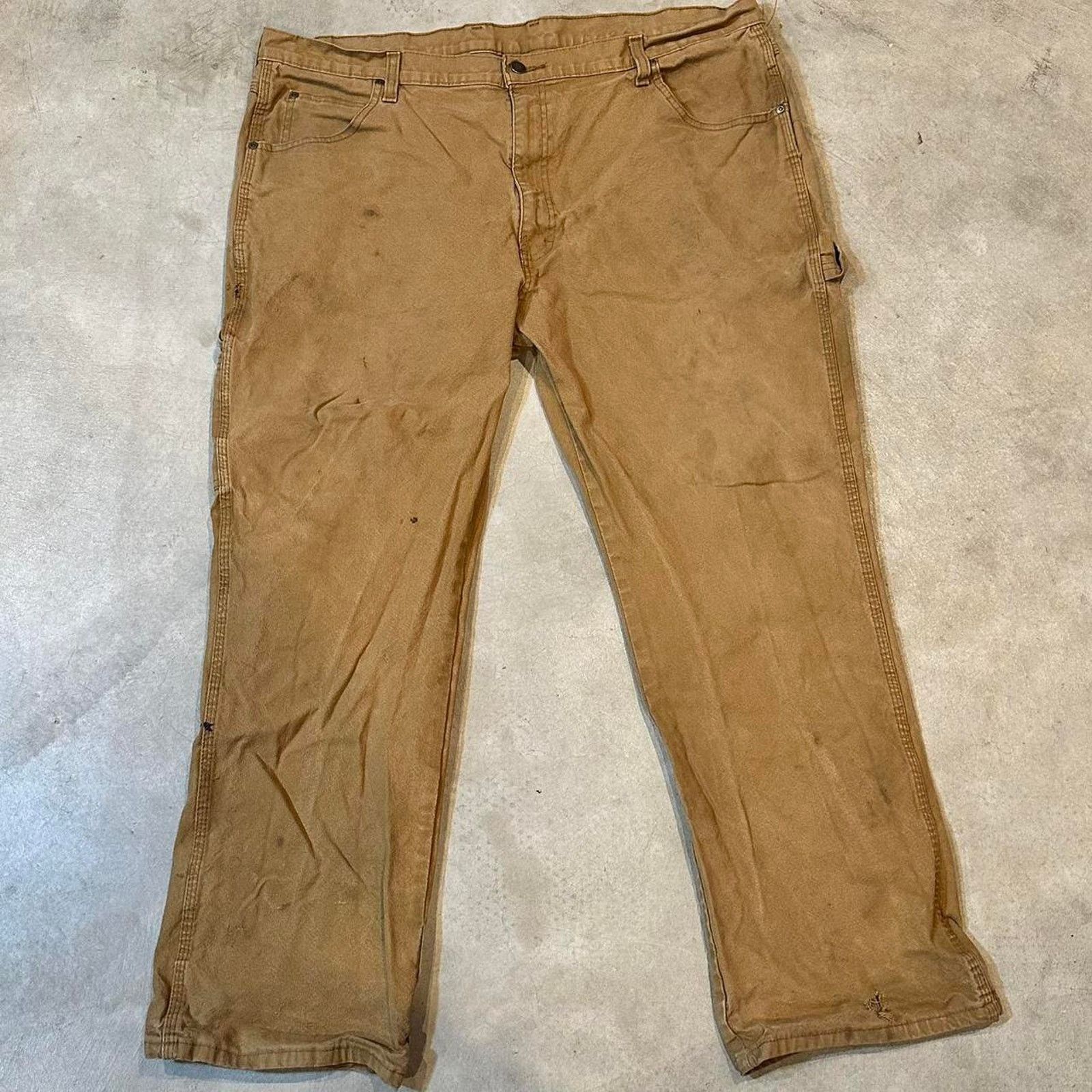Dickies Vintage Y2K Distressed Tan Dickies Carpenter Pants 40x29 Size US 40 / EU 56 - 1 Thumbnail