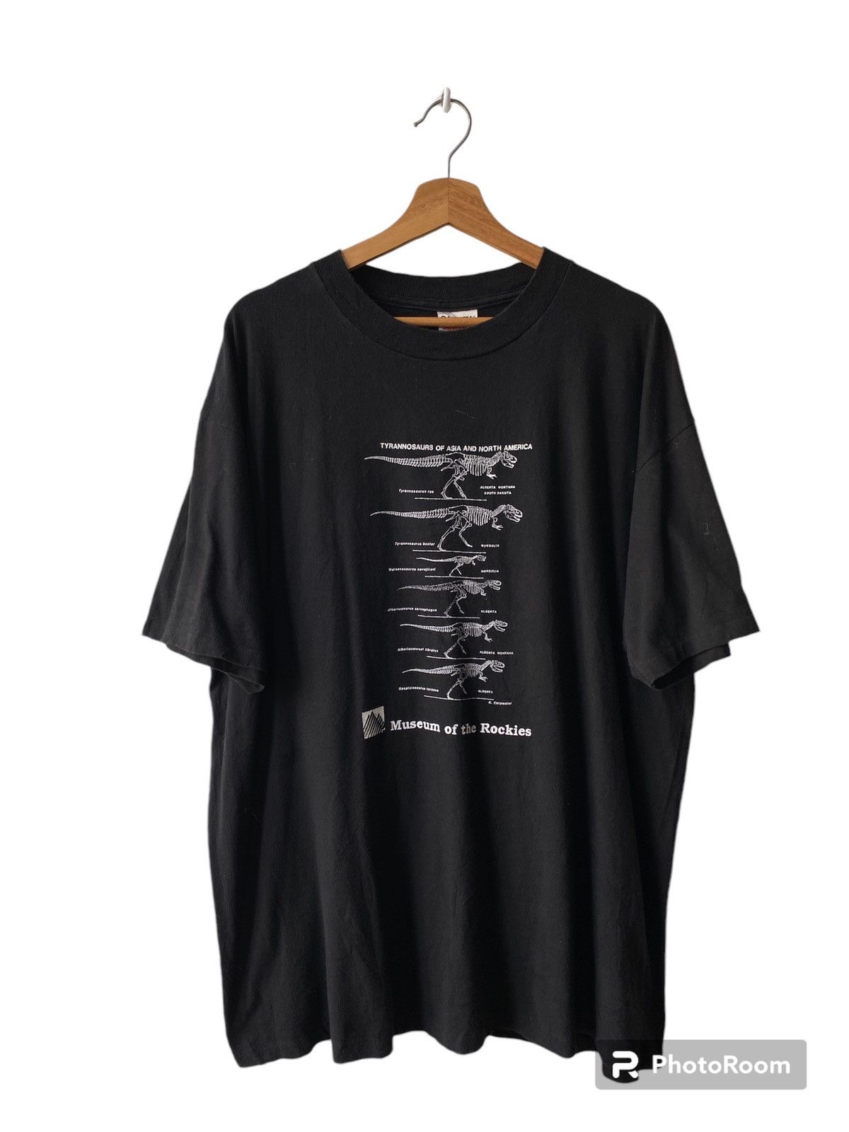 Habitat × Vintage 1990s - Museum Of The Rockies Tyrannosaurs Tee Size US XL / EU 56 / 4 - 1 Thumbnail