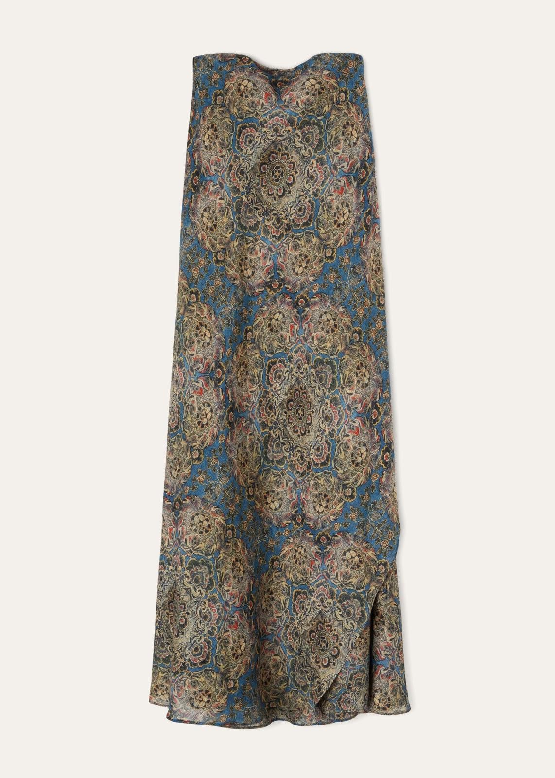 Loro Piana o1srvl11e1224 Gabi Strapless Long Dress in Multicolor Size M / US 6-8 / IT 42-44 - 1 Thumbnail