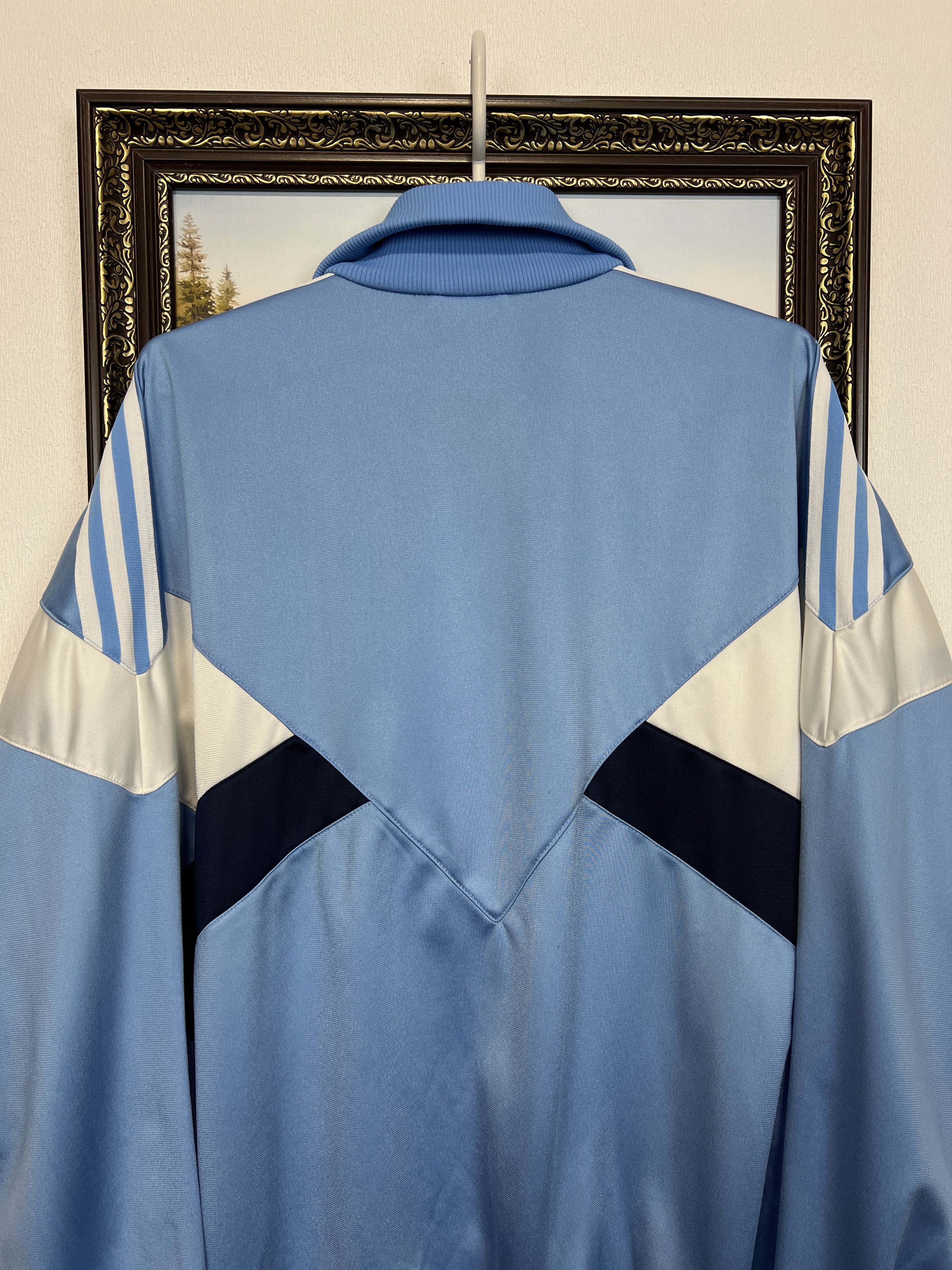 Adidas Vintage 90's White Blue Jacket Rare Track Top Y2K Hype Size US L / EU 52-54 / 3 - 10 Thumbnail
