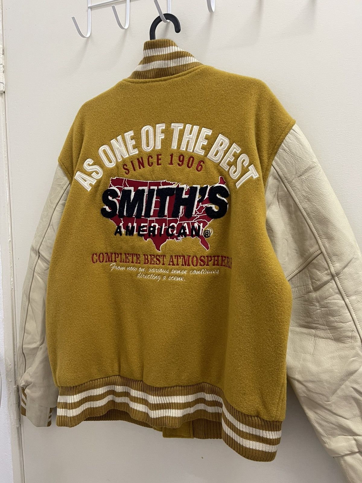 Smith's American Smith's American Wool Leather Varsity Jacket Size US L / EU 52-54 / 3 - 5 Thumbnail