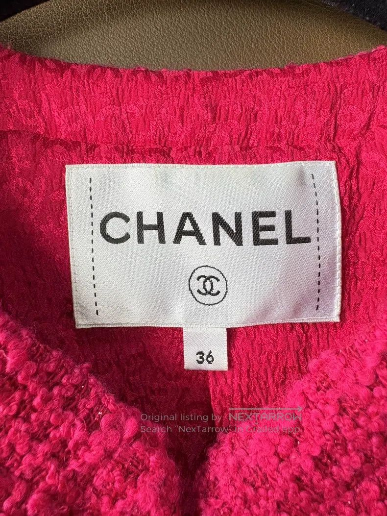 Chanel Chanel 21K rose red tweed short coat Size XS / US 0-2 / IT 36-38 - 6 Thumbnail