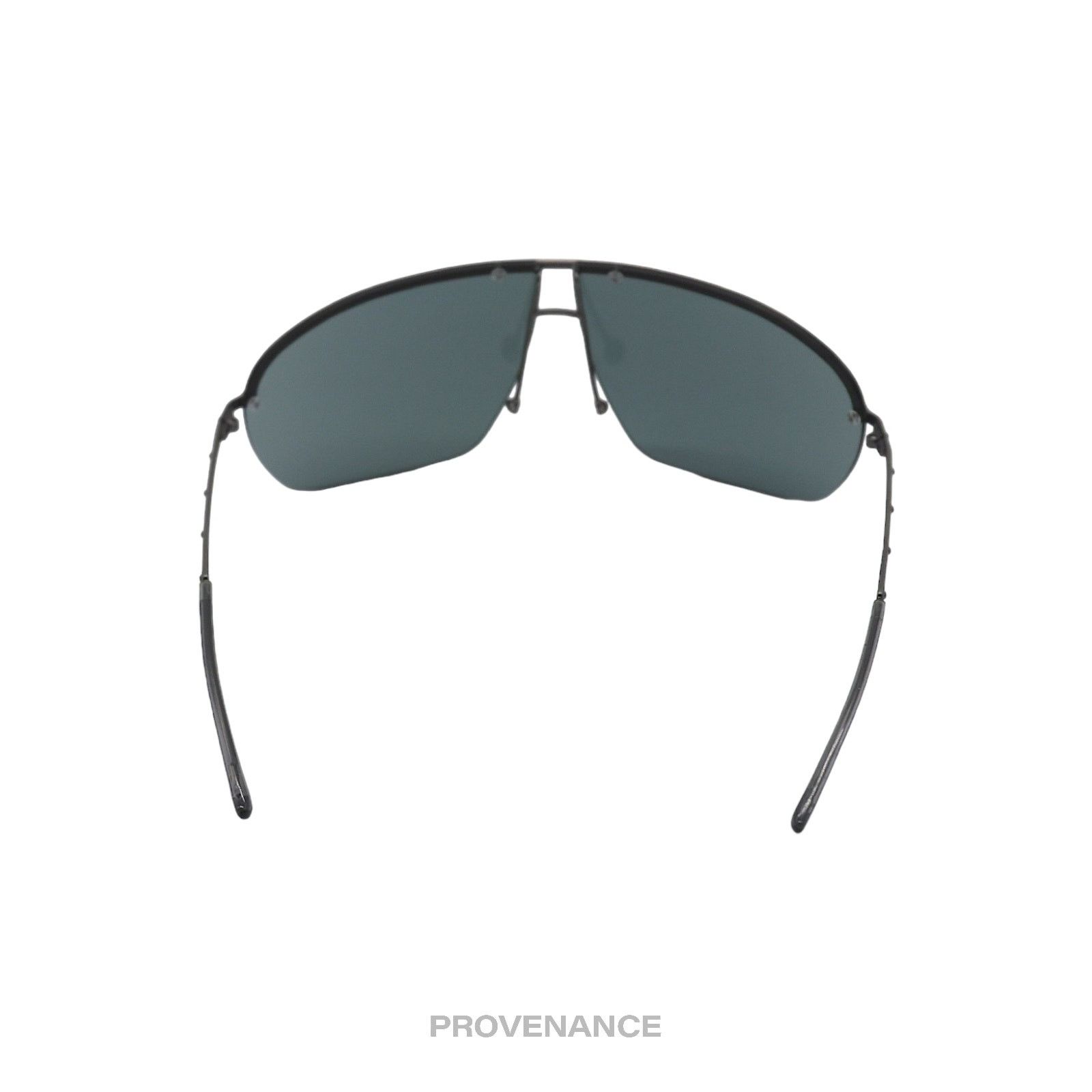 Gucci 🔴 Gucci Vintage Shield Sunglasses - Gunmetal Size ONE SIZE - 6 Thumbnail