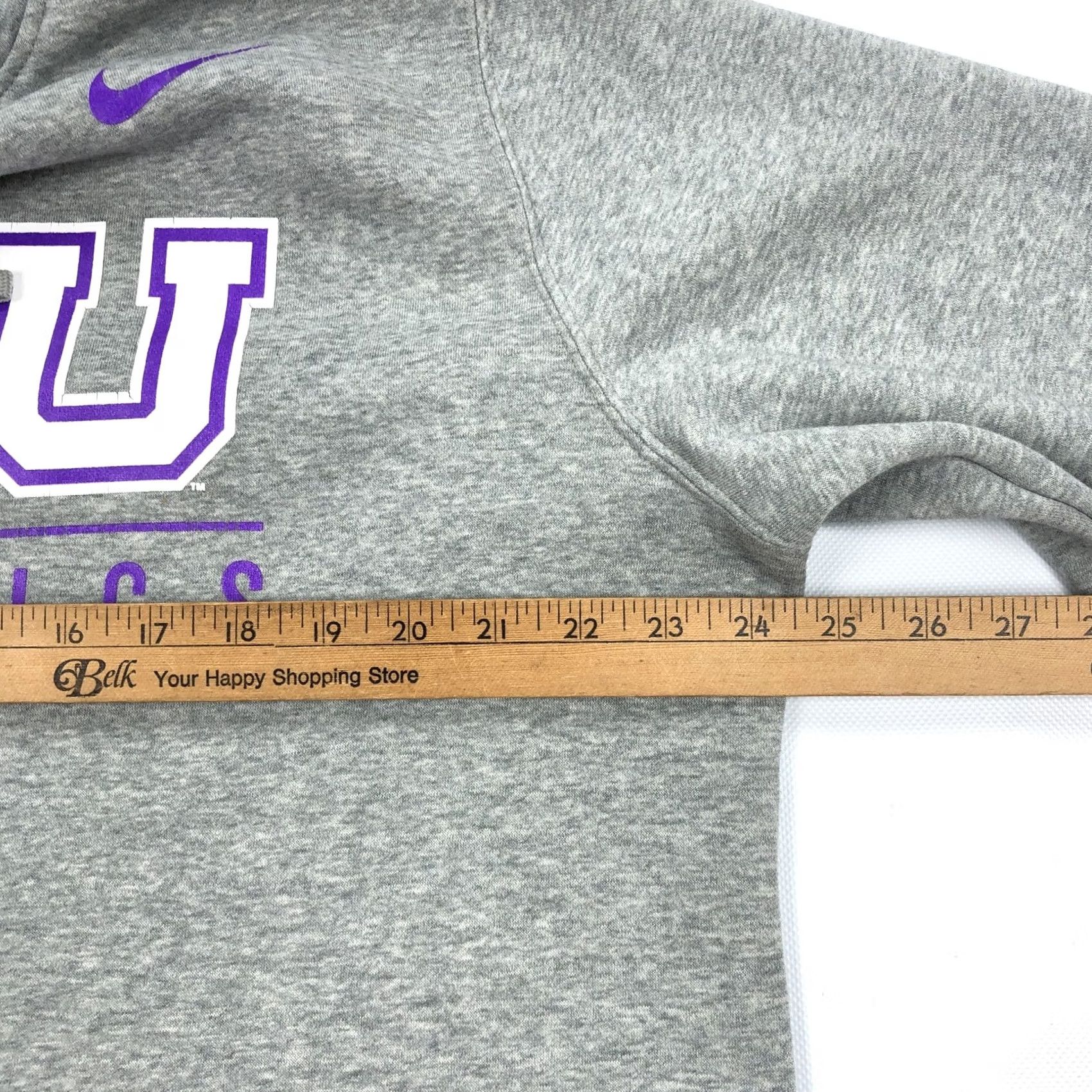 Nike Nike WCU Athletics Hoodie Men XL Gray Purple Pullover Hooded Sweatshirt Size US XL / EU 56 / 4 - 6 Thumbnail