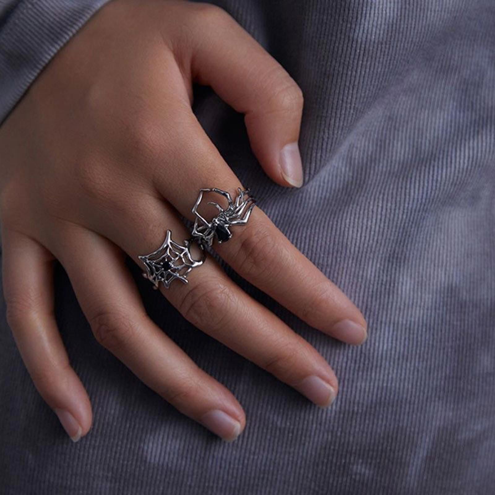 Jewelry SPIDER Set of 2 Rings Size ONE SIZE - 4 Thumbnail
