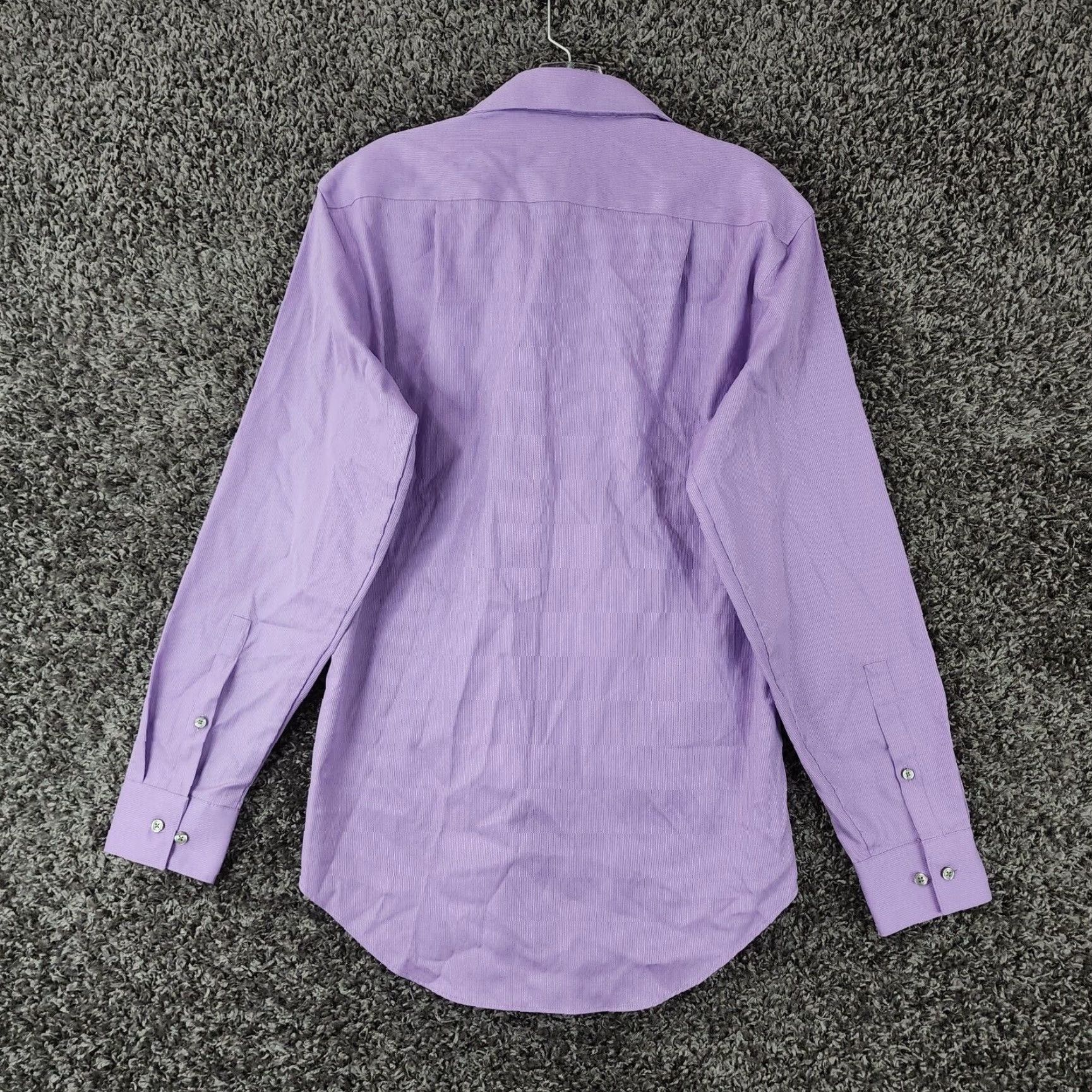 Calvin Klein VINTAGE Calvin Klein Shirt Mens Purple Slim Fit Long Sleeve Button-Up Size 32 Size US XS / EU 42 / 0 - 5 Thumbnail
