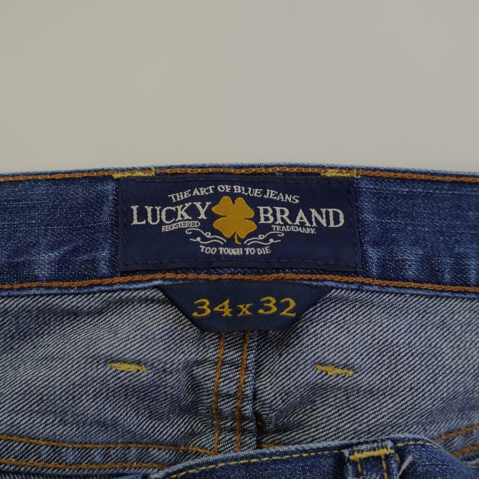 Lucky Brand Lucky Brand 329 Classic Straight Blue Denim Jeans 35/32 Ston Size US 35 - 11 Thumbnail