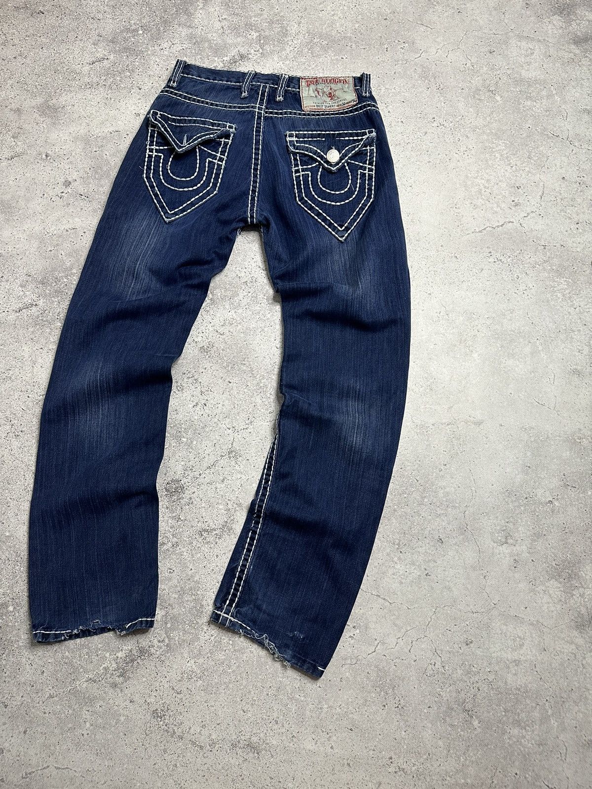 True Religion Rare Y2K True Religion Billy Super T Pocket Distressed Pants Size US 32 / EU 48 - 2 Thumbnail