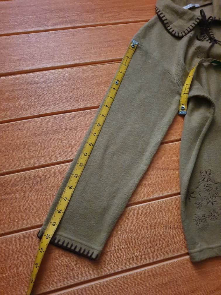 Japanese Brand Garconne embroidery Beige colour longsleeve shirt Size M / US 6-8 / IT 42-44 - 5 Thumbnail