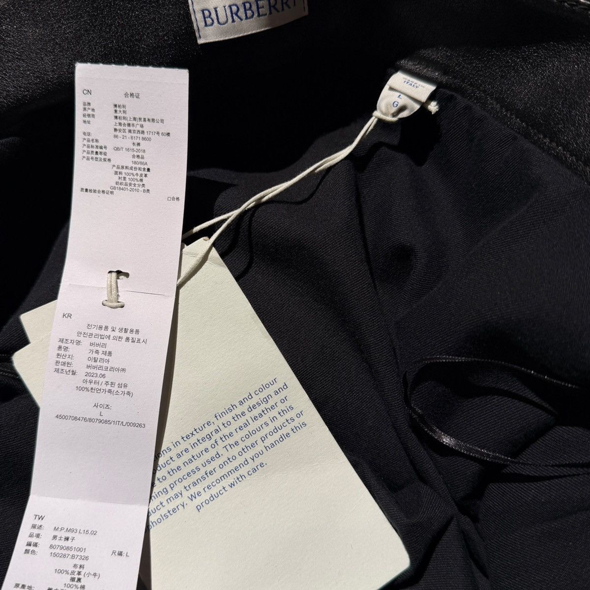 Burberry $5,900 pleated Leather baggy adjustable pant Size US 36 / EU 52 - 5 Thumbnail