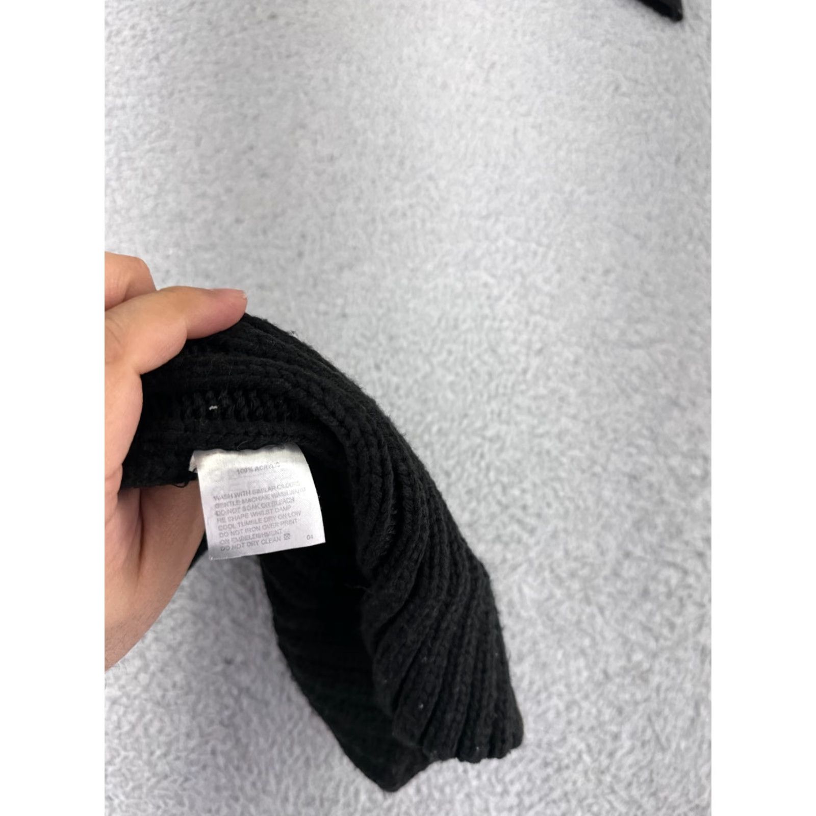 Vintage Furtalk Beanie Toque Womens One Size Black Knit 100% Acrylic Ski Warm Snowboard Hat/Cap Winter Fall Spring Womens Beanie Size ONE SIZE - 8 Thumbnail