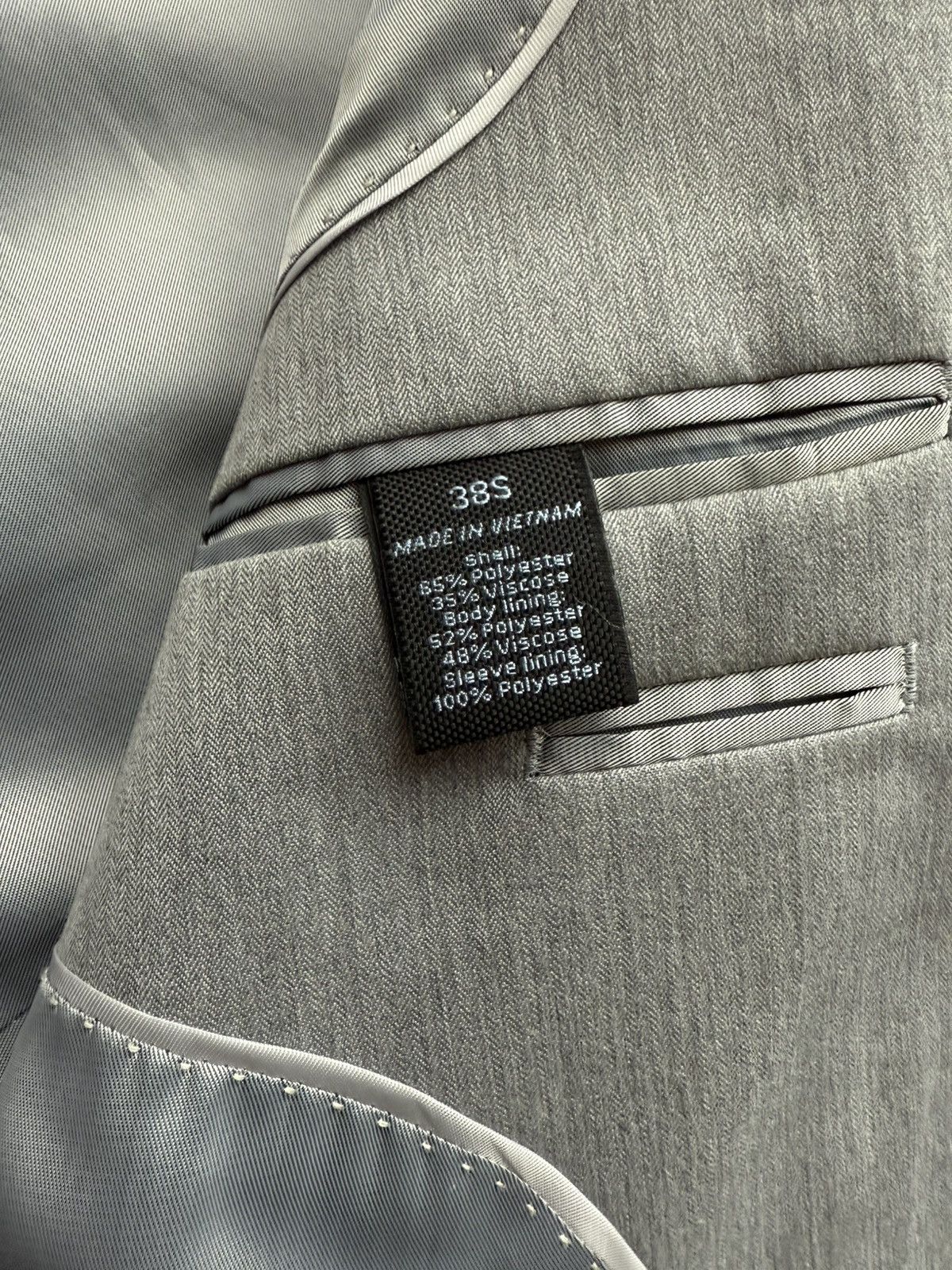 Marc Anthony Marc Anthony Blazer Heathered Light Grey Size 38S - 3 Thumbnail