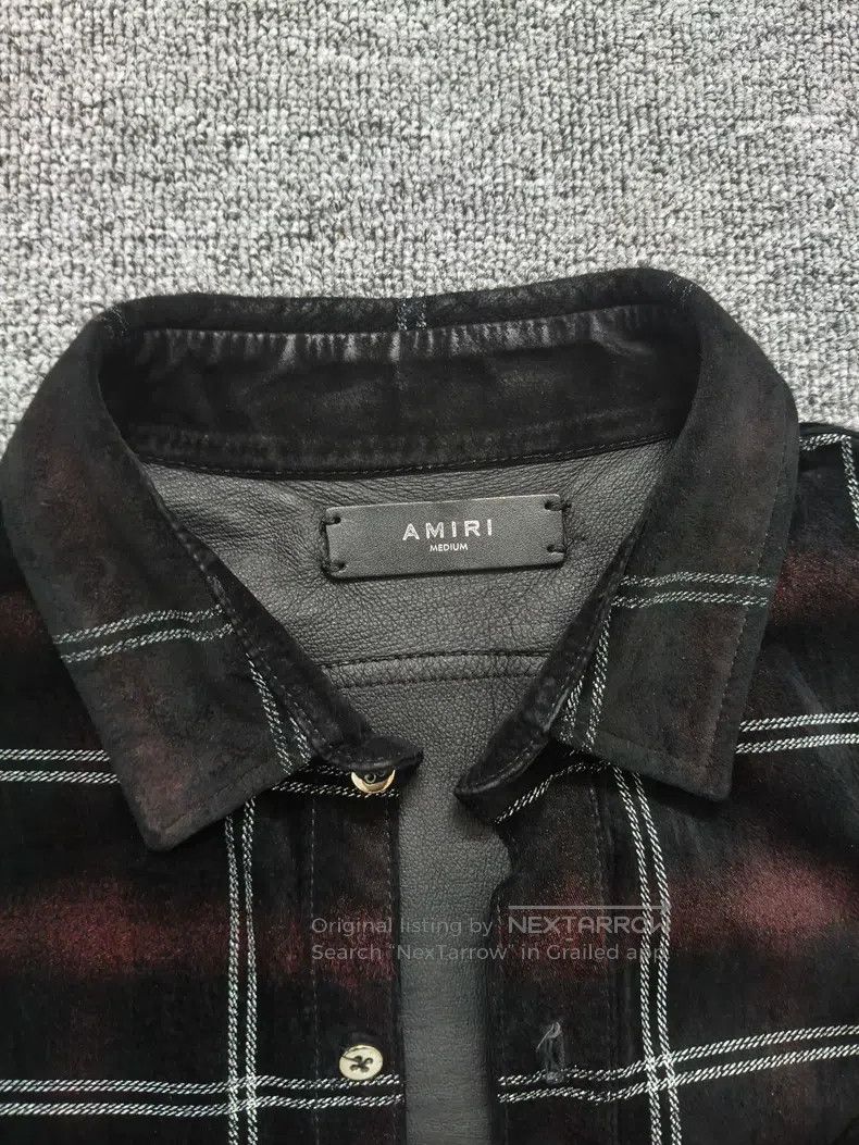 Other Amiri Original leather plaid shirt Size US M / EU 48-50 / 2 - 2 Thumbnail