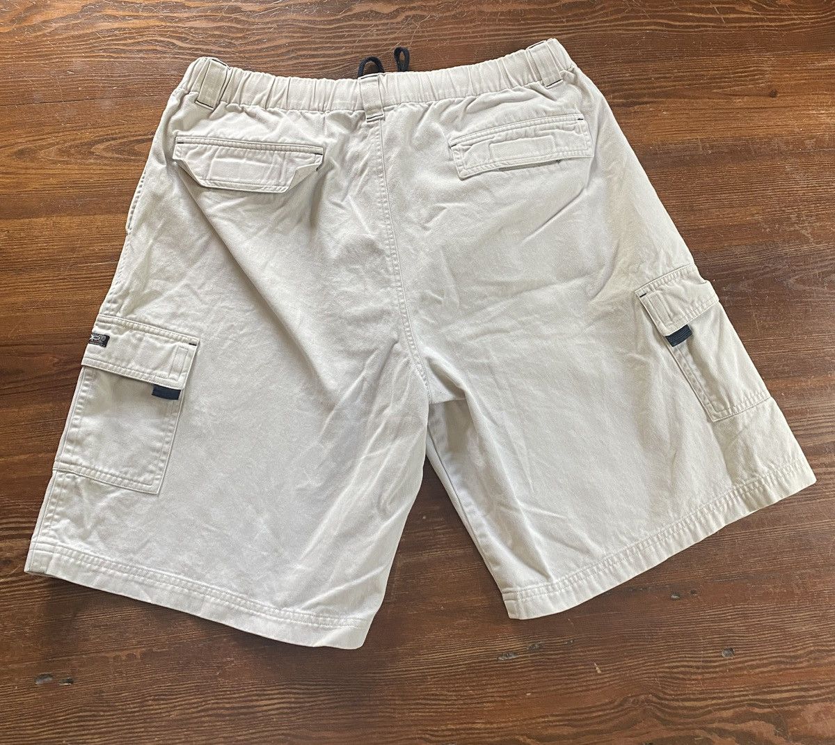 Ocean Pacific × Vintage Vintage 90’s Ocean Pacific Khaki Wide Leg Cargo Shorts Size US 36 / EU 52 - 2 Thumbnail