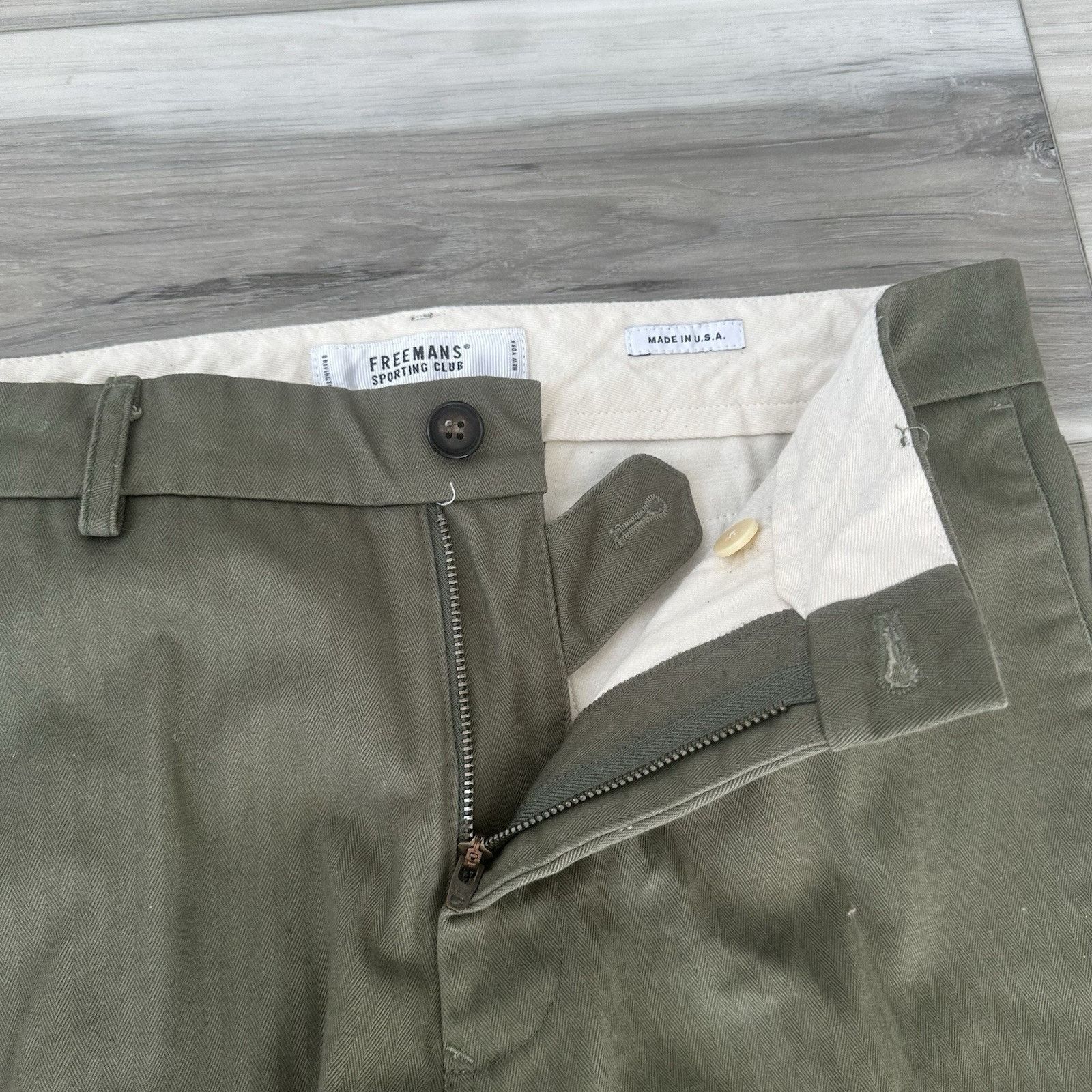 Freemans Sporting Club Freemans Sporting Club Pants Mens 29/30 Green Heavyweight Size US 33 - 2 Thumbnail