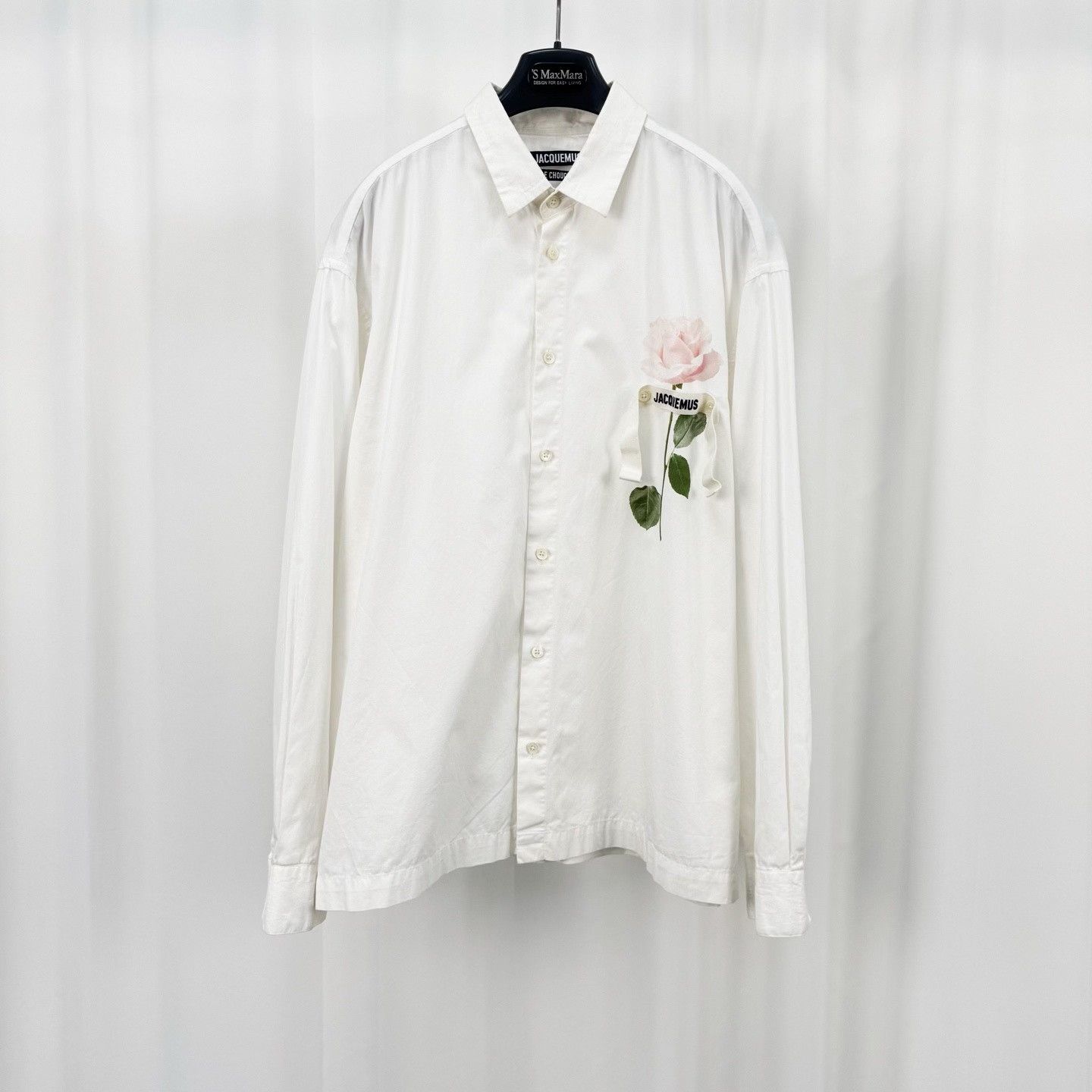 Jacquemus Jacquemus Rose Embroidery Letter Long Sleeve Shirt Size US M / EU 48-50 / 2 - 1 Thumbnail
