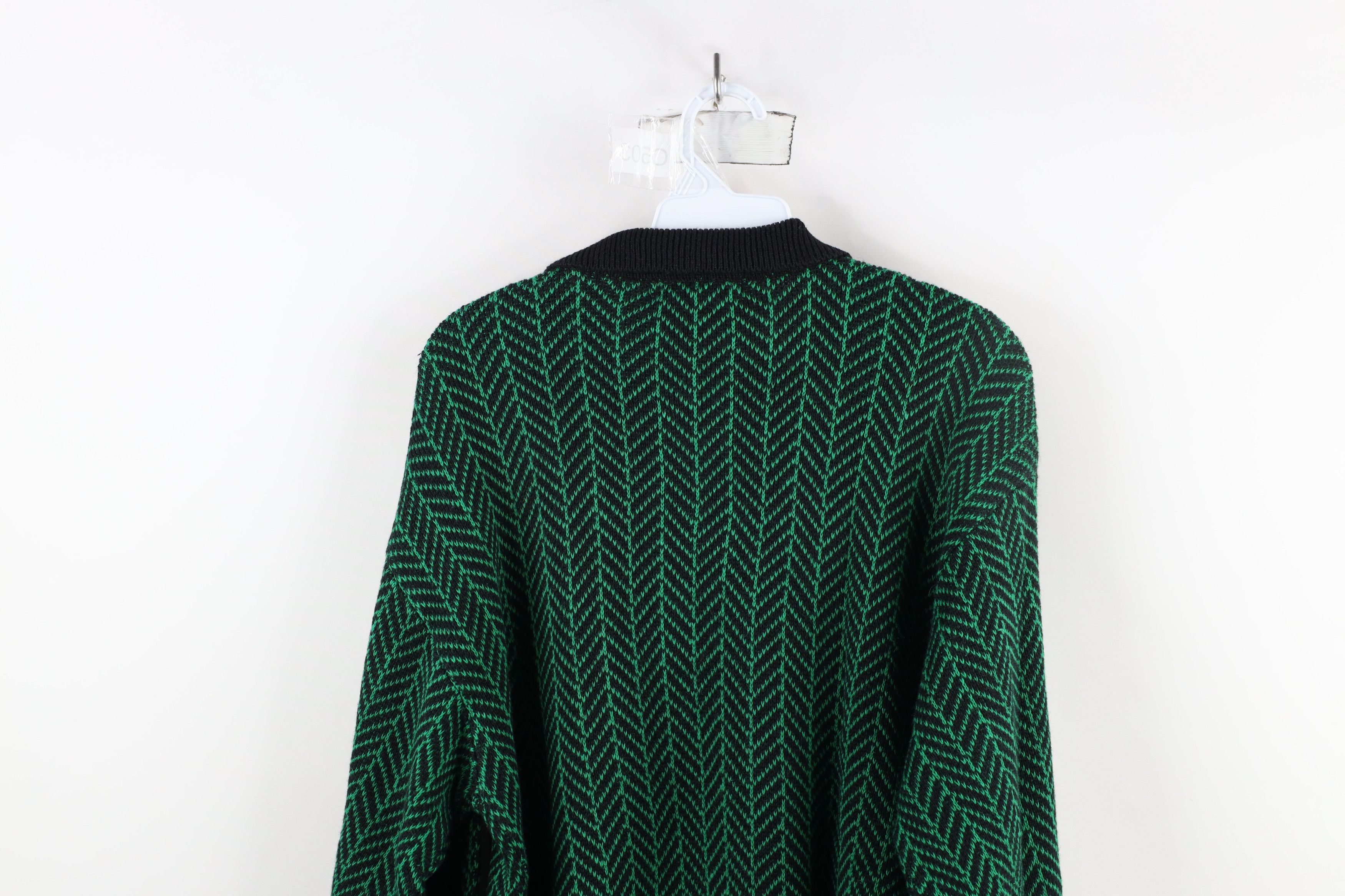 Vintage Deadstock Vintage 90s Streetwear Herringbone Knit Sweater Size US M / EU 48-50 / 2 - 10 Thumbnail