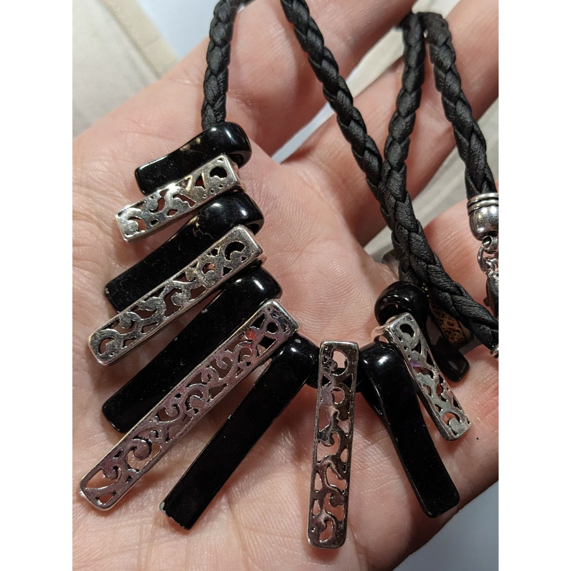Other Whimsygoth Floral Filigree Graduated Key Necklace Black And Size ONE SIZE - 6 Thumbnail